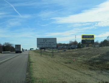 I-40 S/S, 0.40 mi W/O US 59, Van Buren, AR, EB, W/F -1