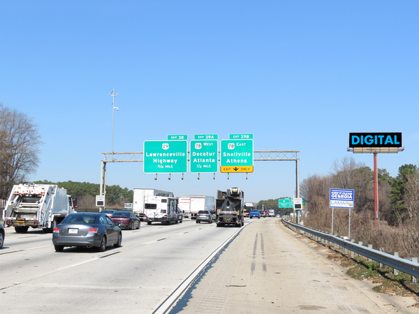 I-285E ES 500ft S/O Stn Mtn Frwy 20x60 F/S - 1