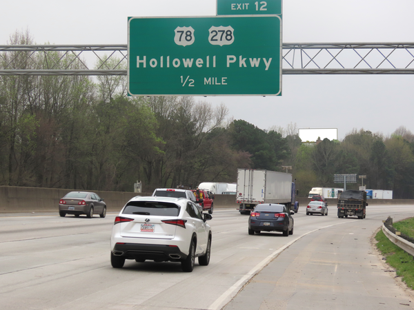 I-285W ES 0.5mi N/O Hollowell Parkway F/N - 1