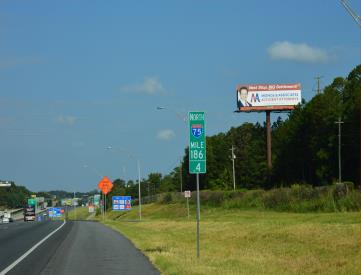 I-75 2ND LOC N/O EXIT 186 ES/FS- FORSYTH
