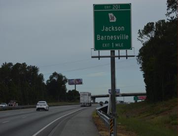 I-75 S/O EXIT 201 HWY36 WS/FS (JACKSON)