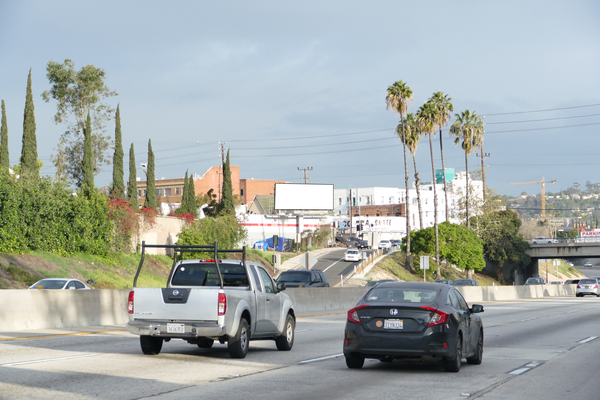 Hollywood Frwy WS 50ft S/O Santa Monica F/S - 1