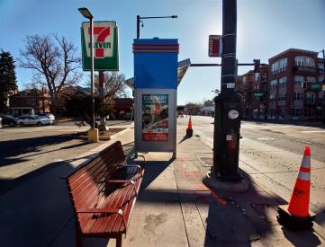 COLFAX AVE & STEELE NS FW | 15L SHELTER