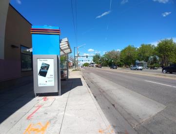 COLFAX AVE & MONACO PKWY SS FE | 15L SHELTER