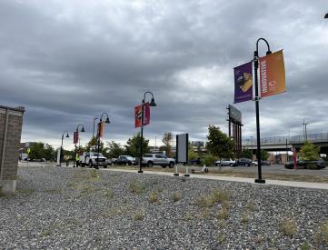 AURARIA WEST STATION | LIGHT POLE BANNER DOMINATION