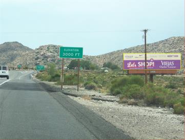 N/S I-8 1000' E/O INKOPAH EXIT F/E
