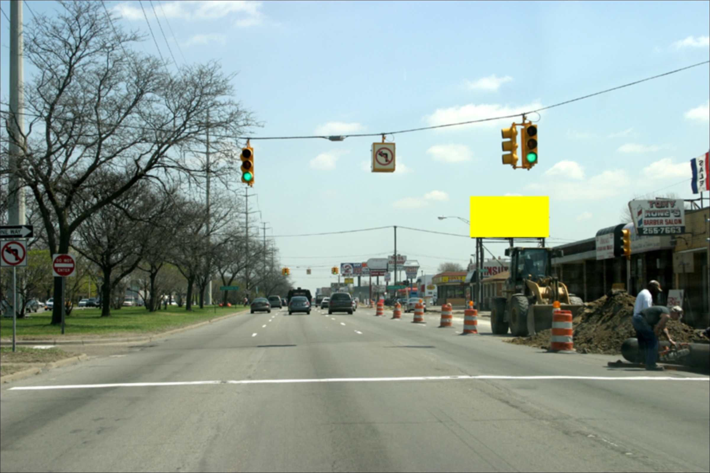 W. Eight Mile Rd W/O Evergreen Rd S/S