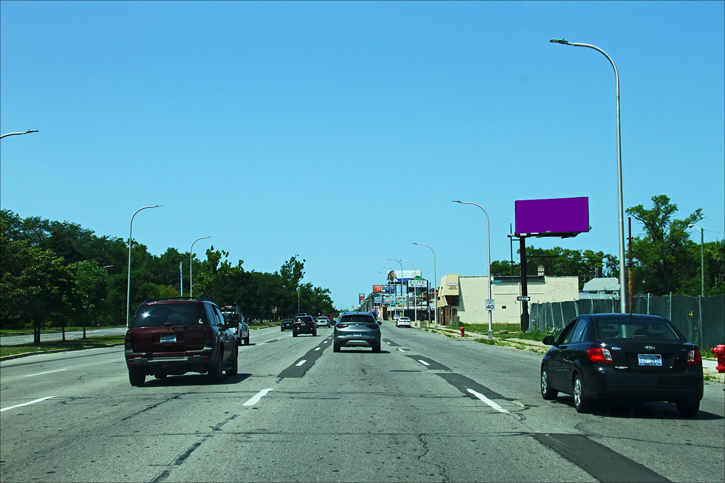 Woodward Ave N/O W. Seven Mile Rd E/S