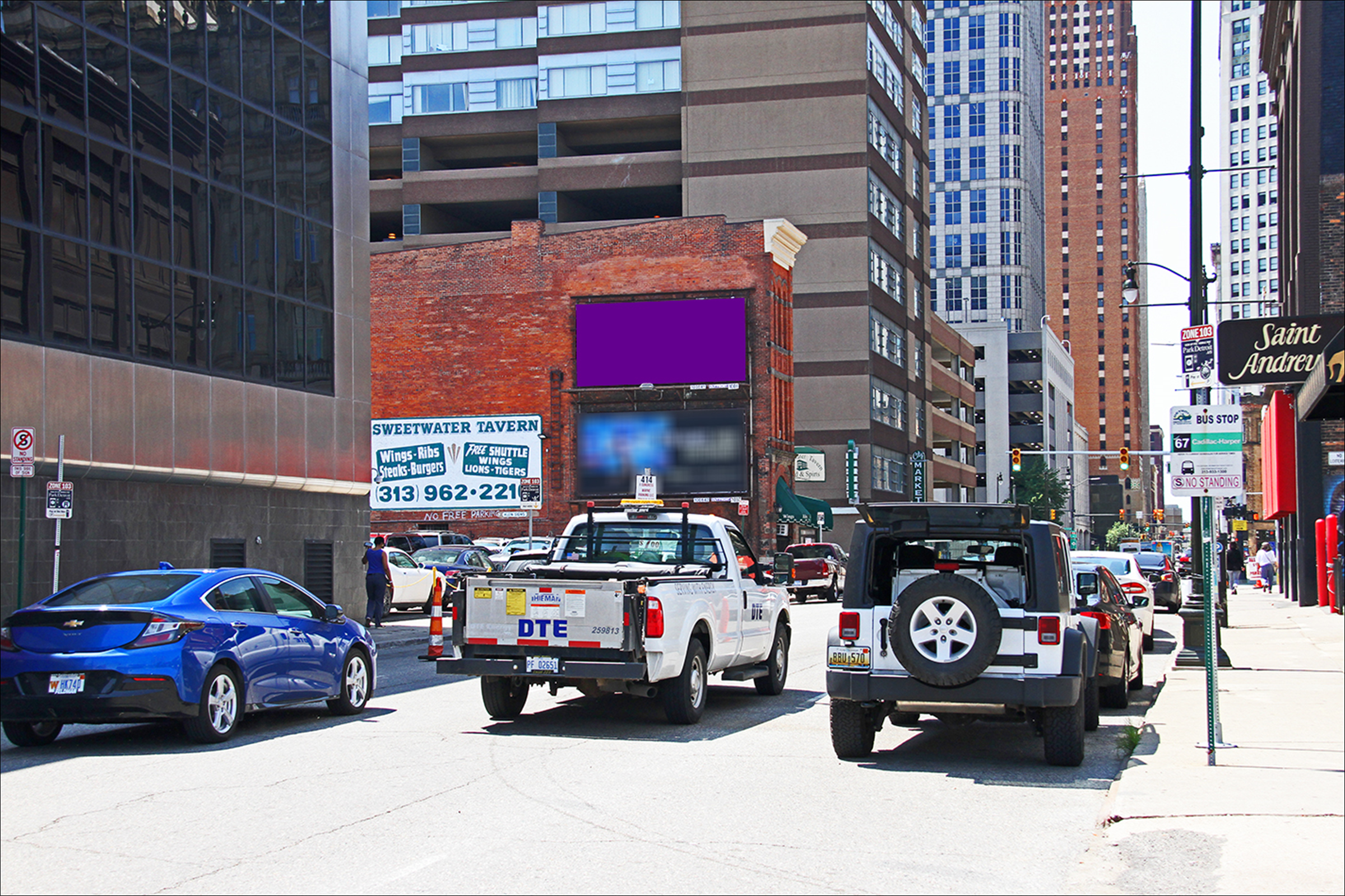 E. Congress St W/O Beaubien St S/S