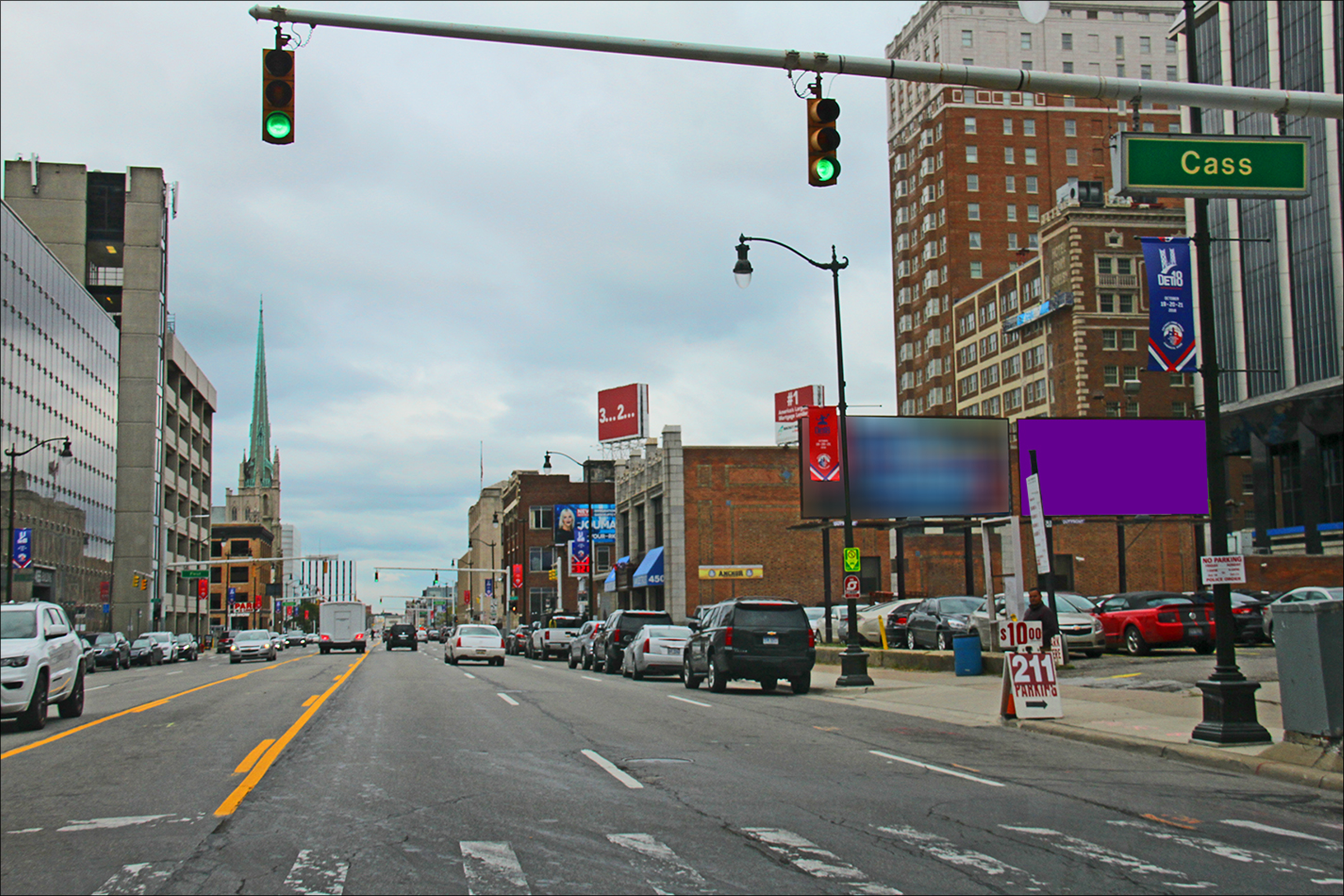 W. Fort St. W/O Cass Ave. N/S