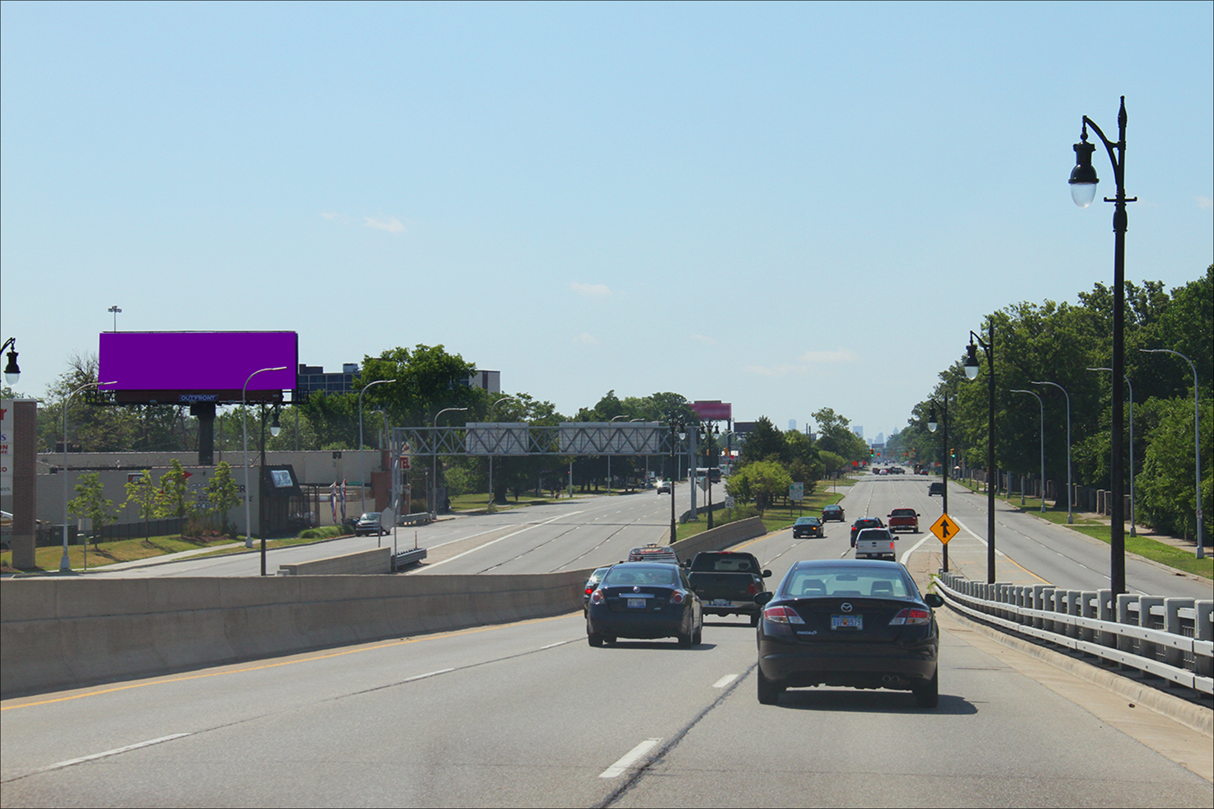Woodward Ave .2 mi S/O Eight Mile Rd E/S