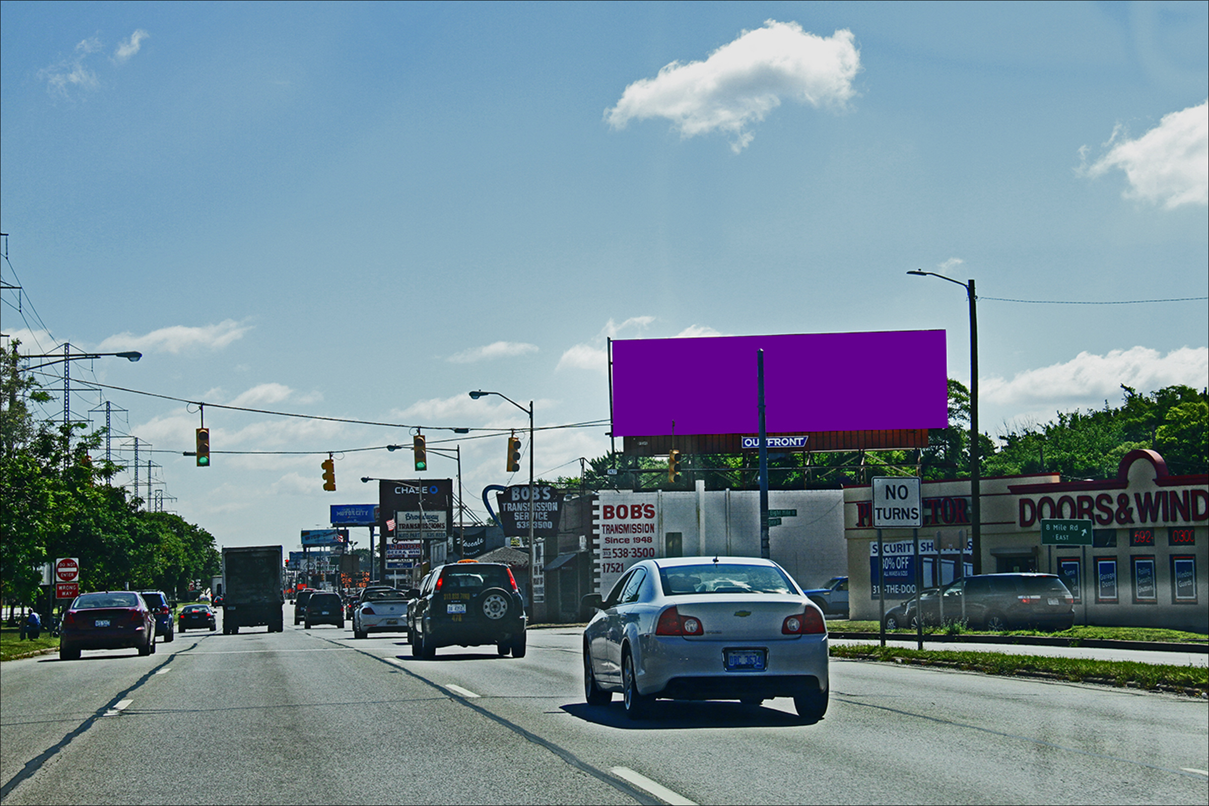 W. Eight Mile Rd E/O Southfield Fwy (M-39) S/S