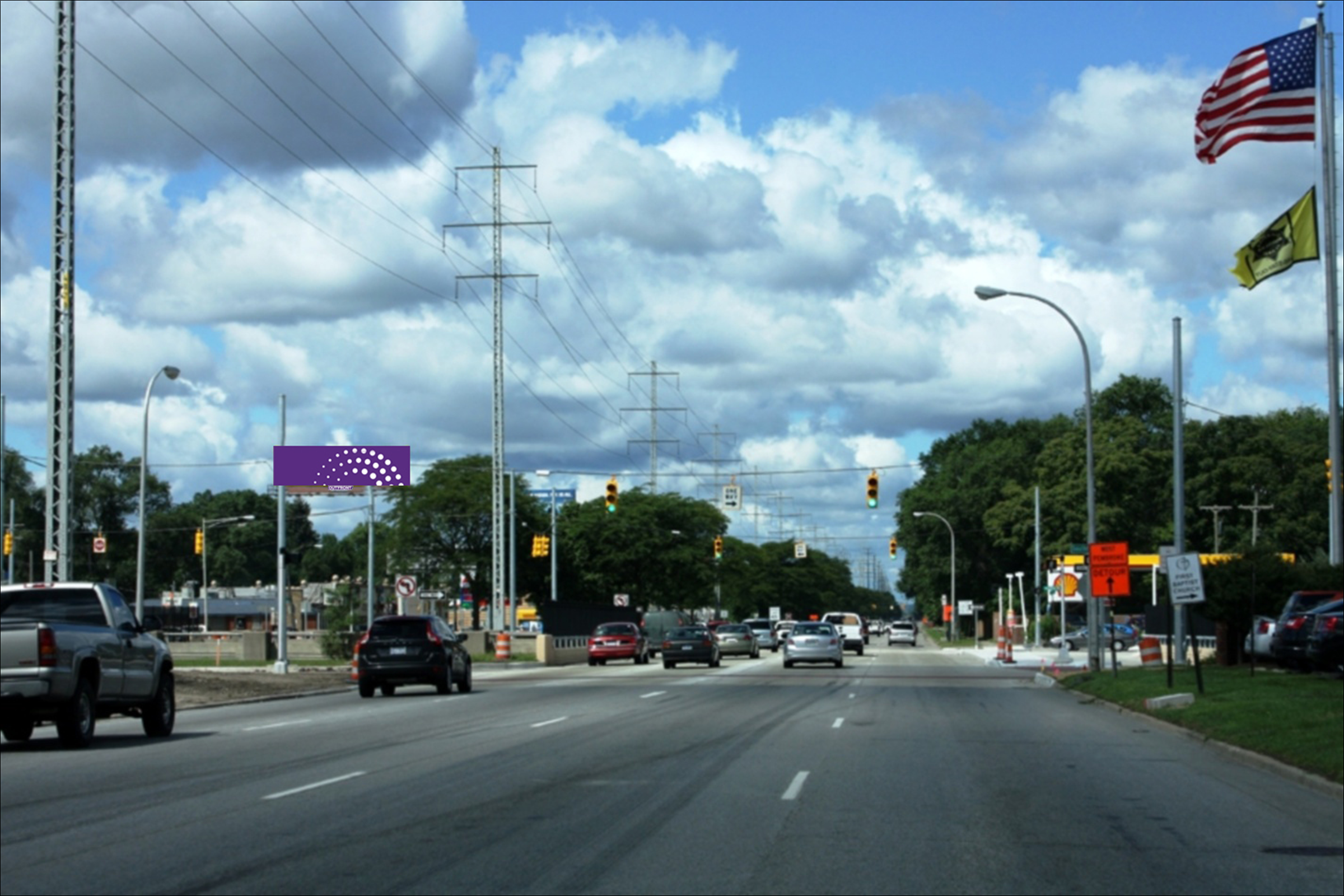 W. Eight Mile Rd 500' W/O Southfield Fwy (M-39) S/S