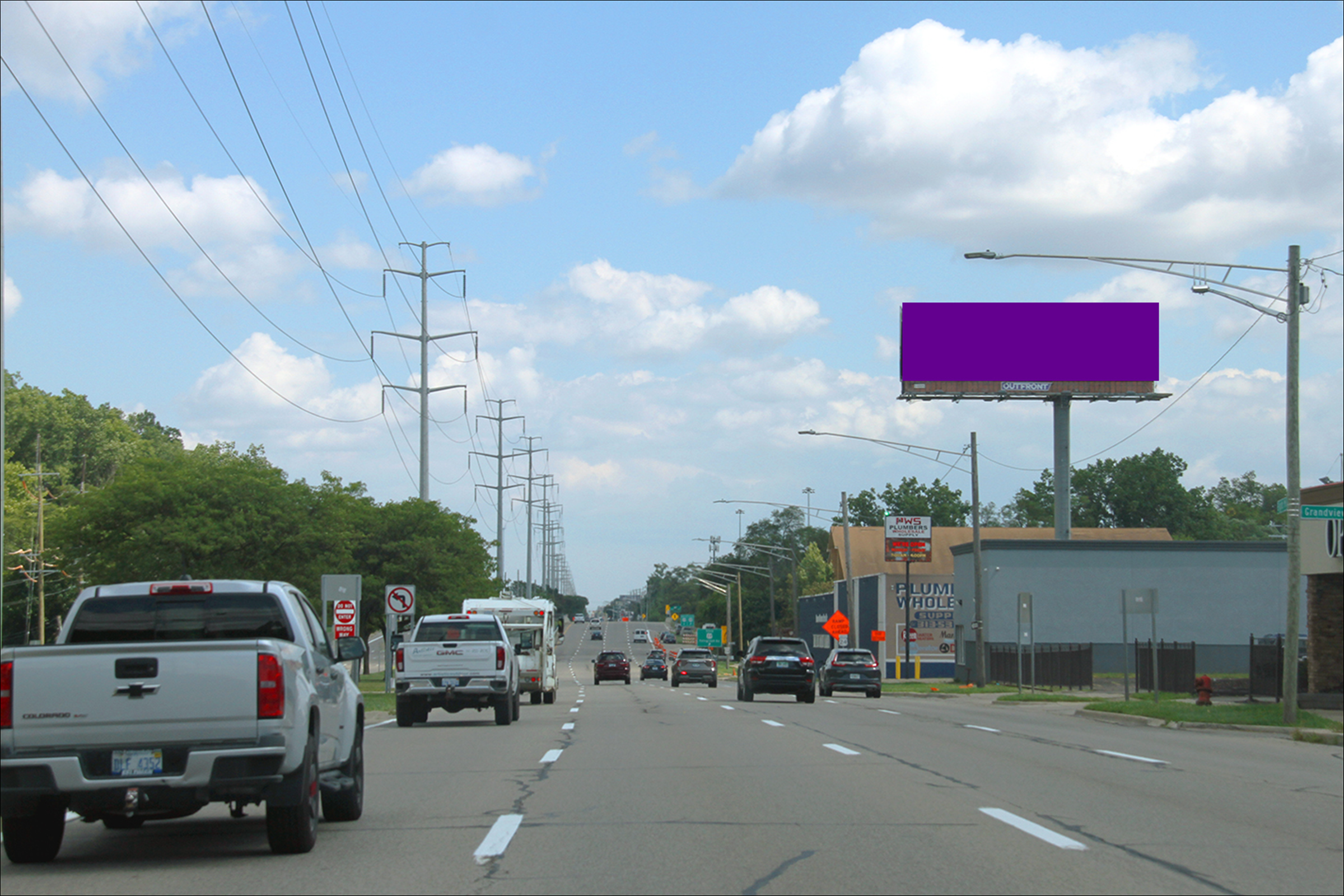 W. Eight Mile Rd W/O Telegraph Rd S/S