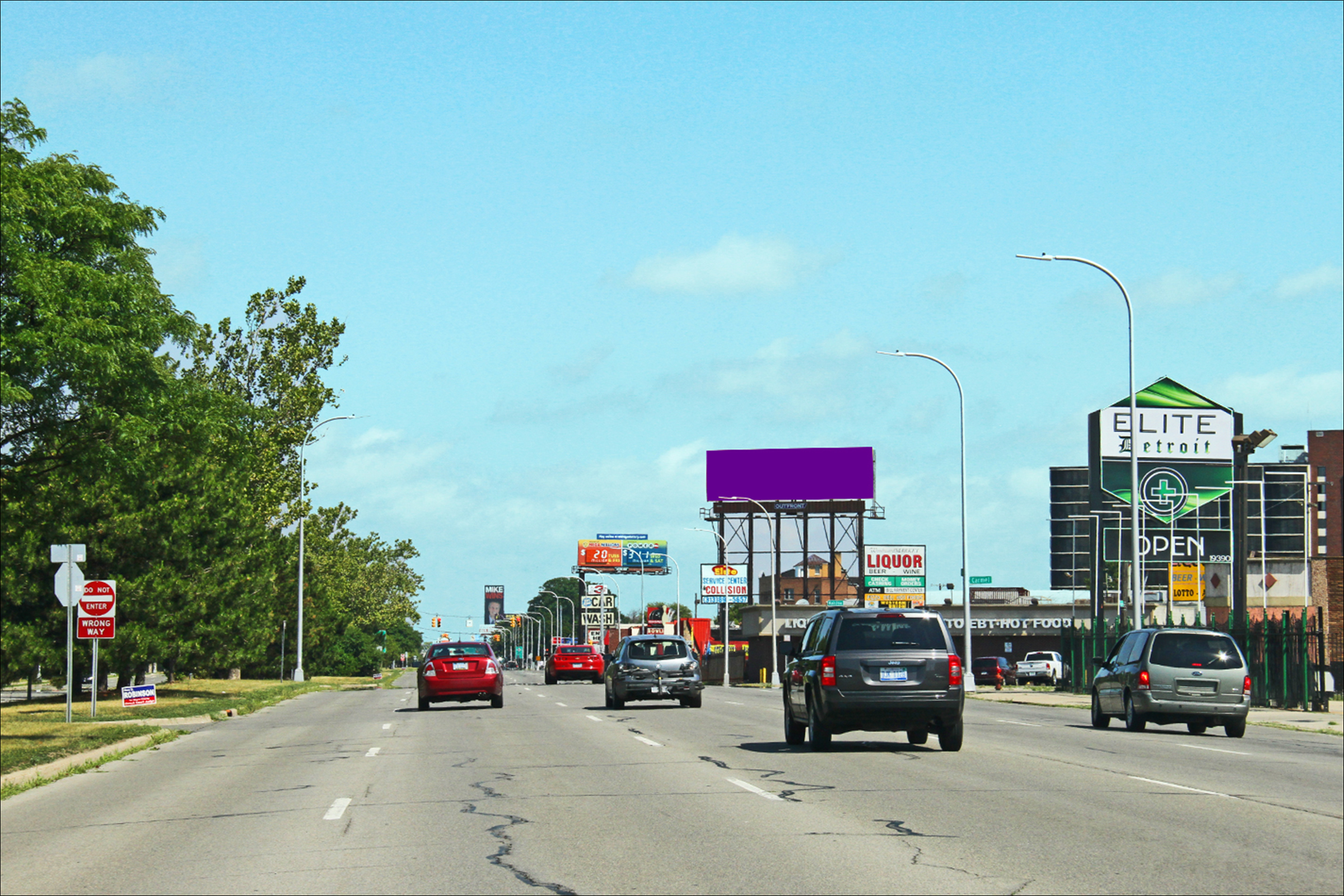 Woodward Ave N/O Carmel St E/S