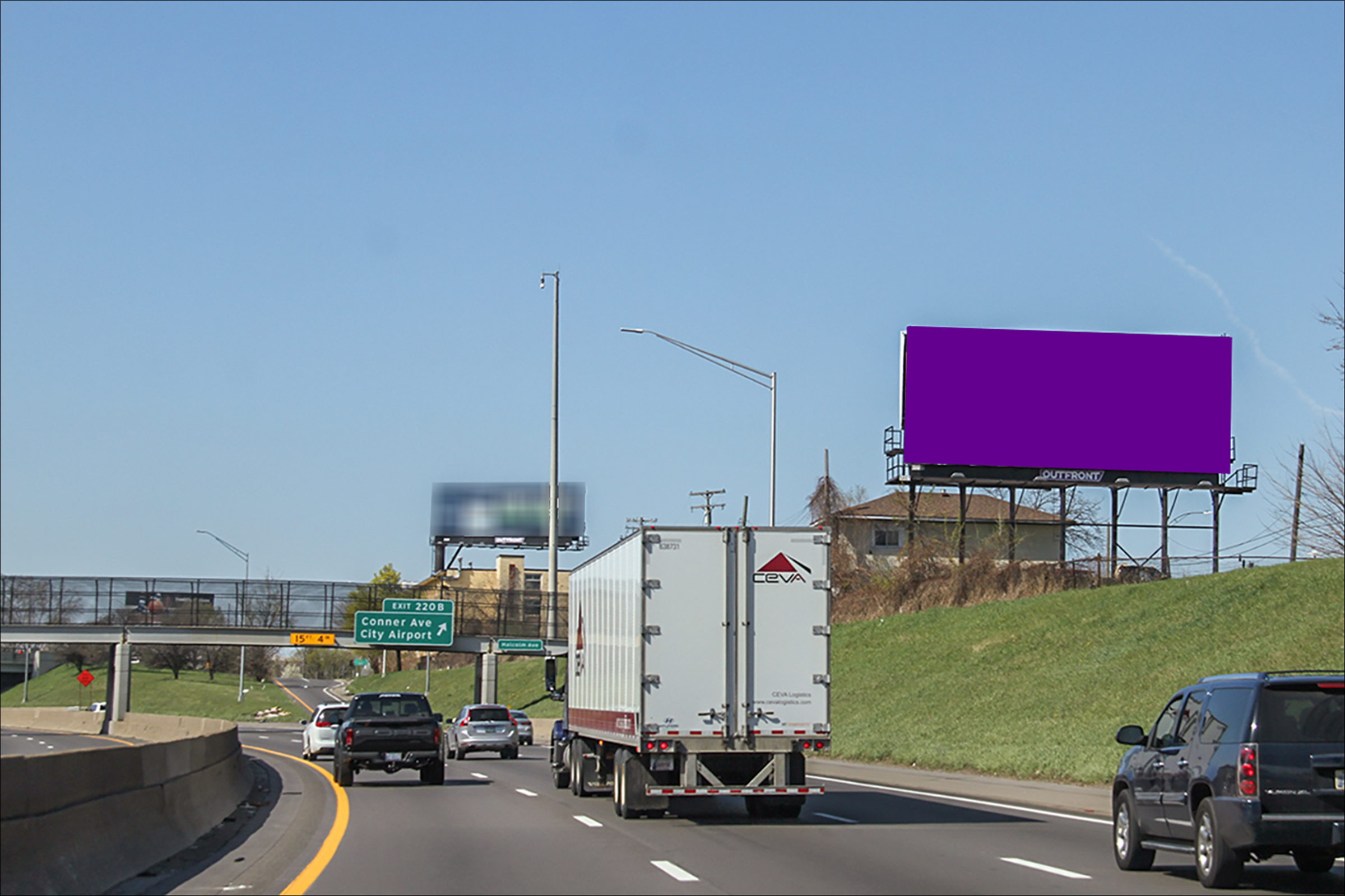 E. I-94 Fwy E/O Malcomb St N/S
