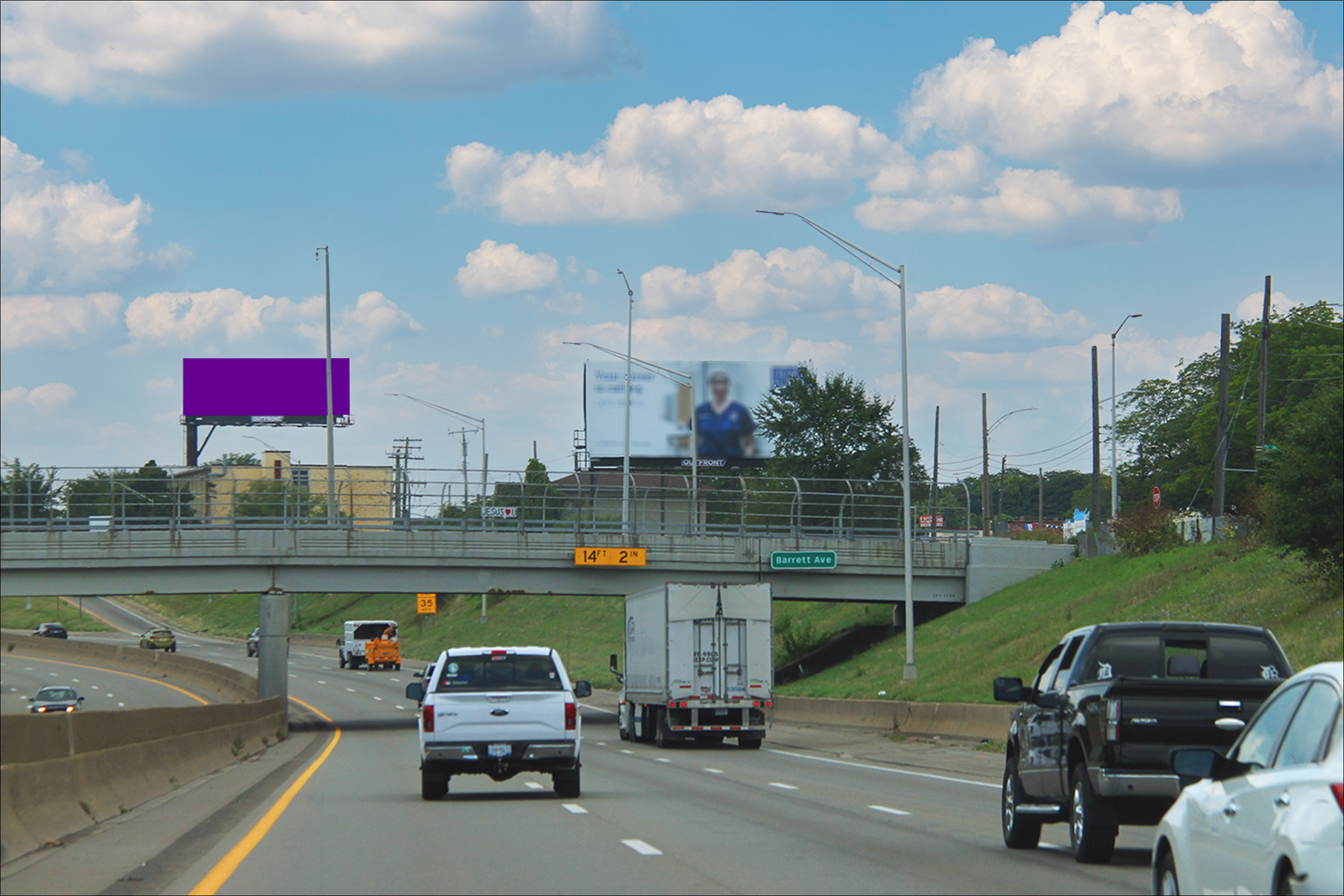 E. I-94 Fwy E/O Conner St N/S