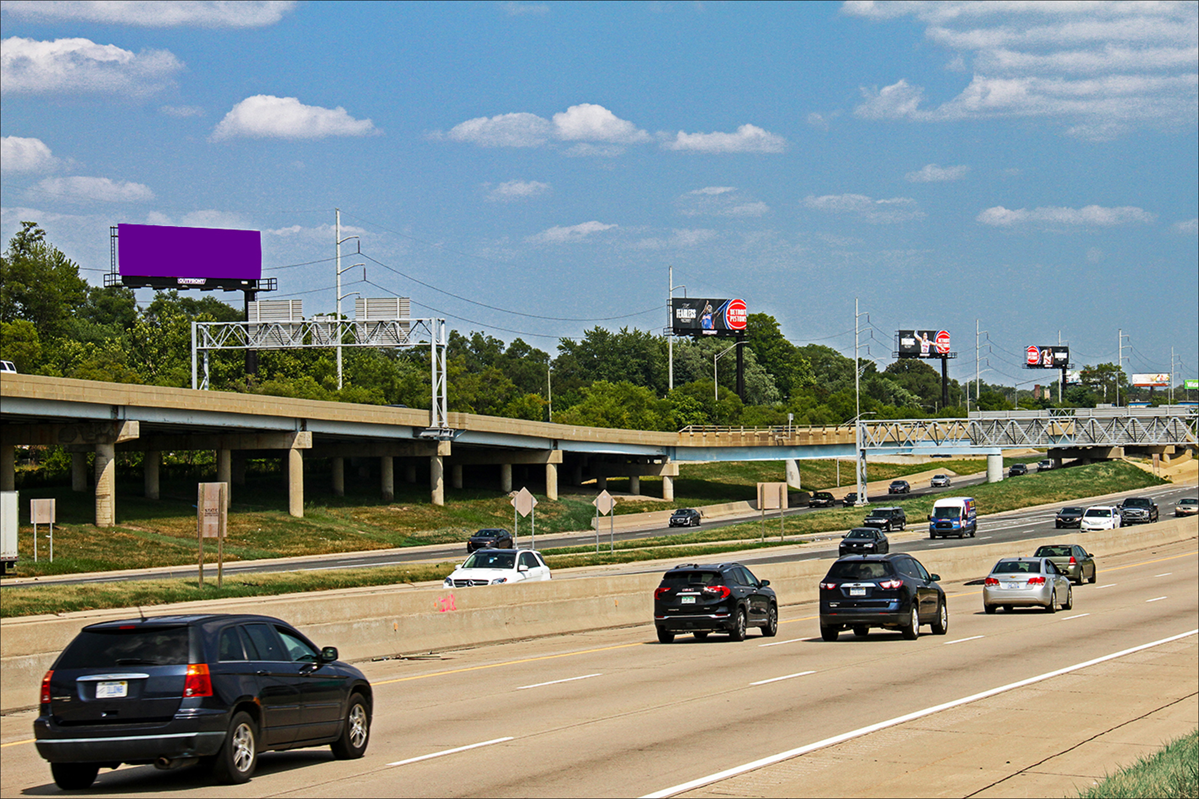 The Big Four - I-96 Fwy .5 mi E/O Southfield N/S (1/4)