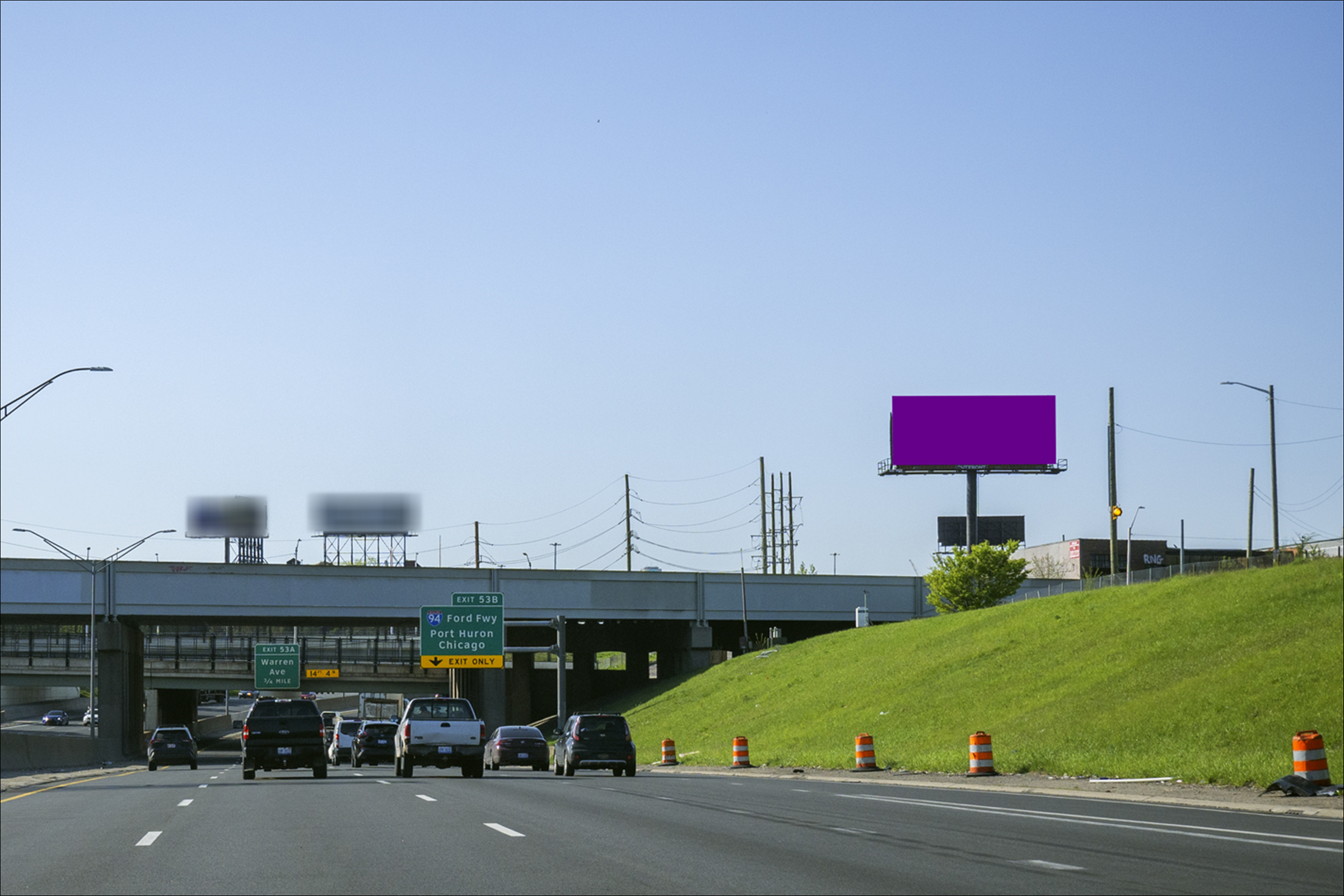 N. I-75 Fwy S/O E. Grand Blvd W/S