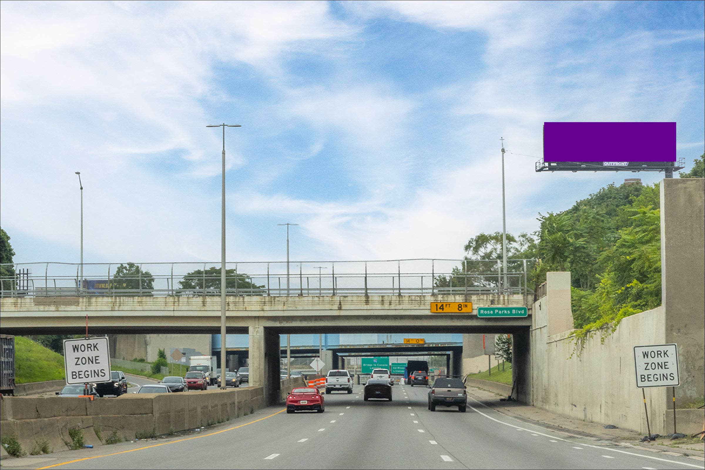 W. I-94 Fwy .5 mi W/O Lodge Fwy N/S