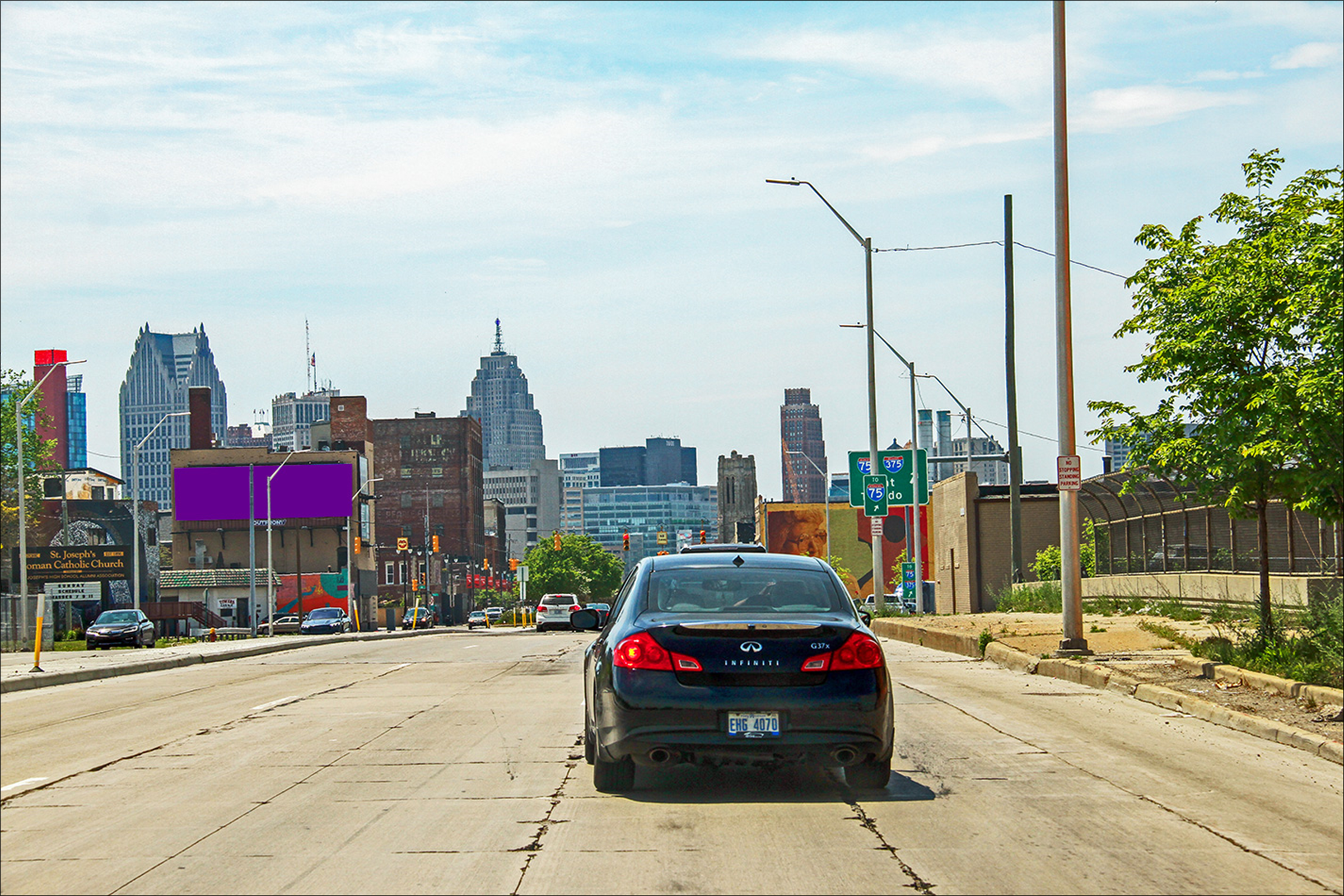 Gratiot Ave S/O I-75 Entrance Ramp E/S
