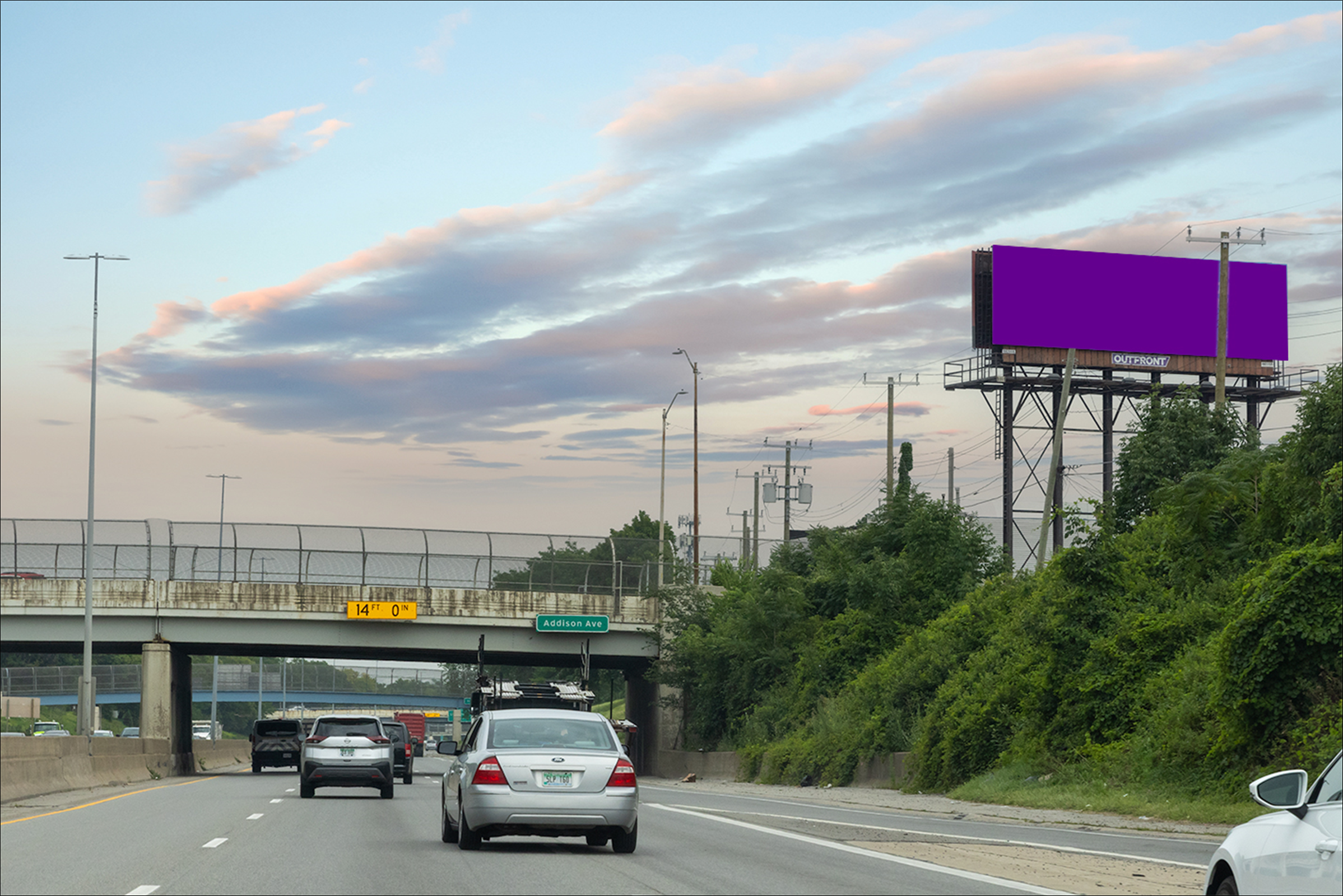 W. I-94 Fwy E/O Addison St S/S