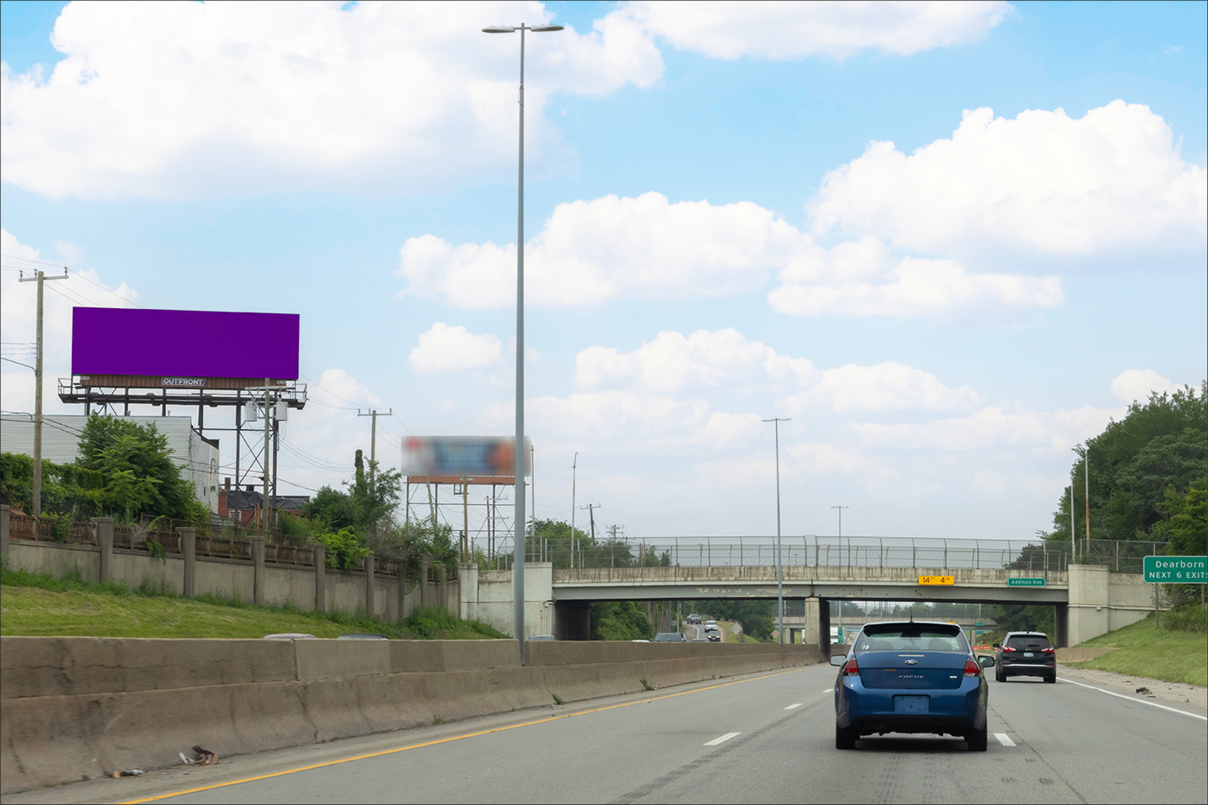 W. I-94 Fwy E/O Addison St S/S
