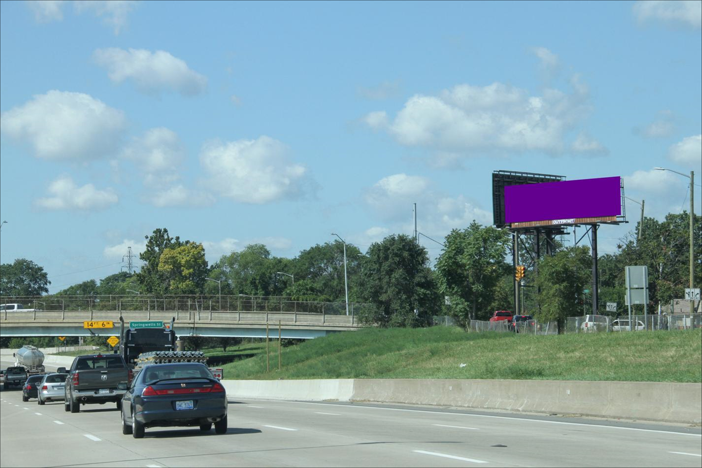 S. I-75 Fwy & Springwells W/S