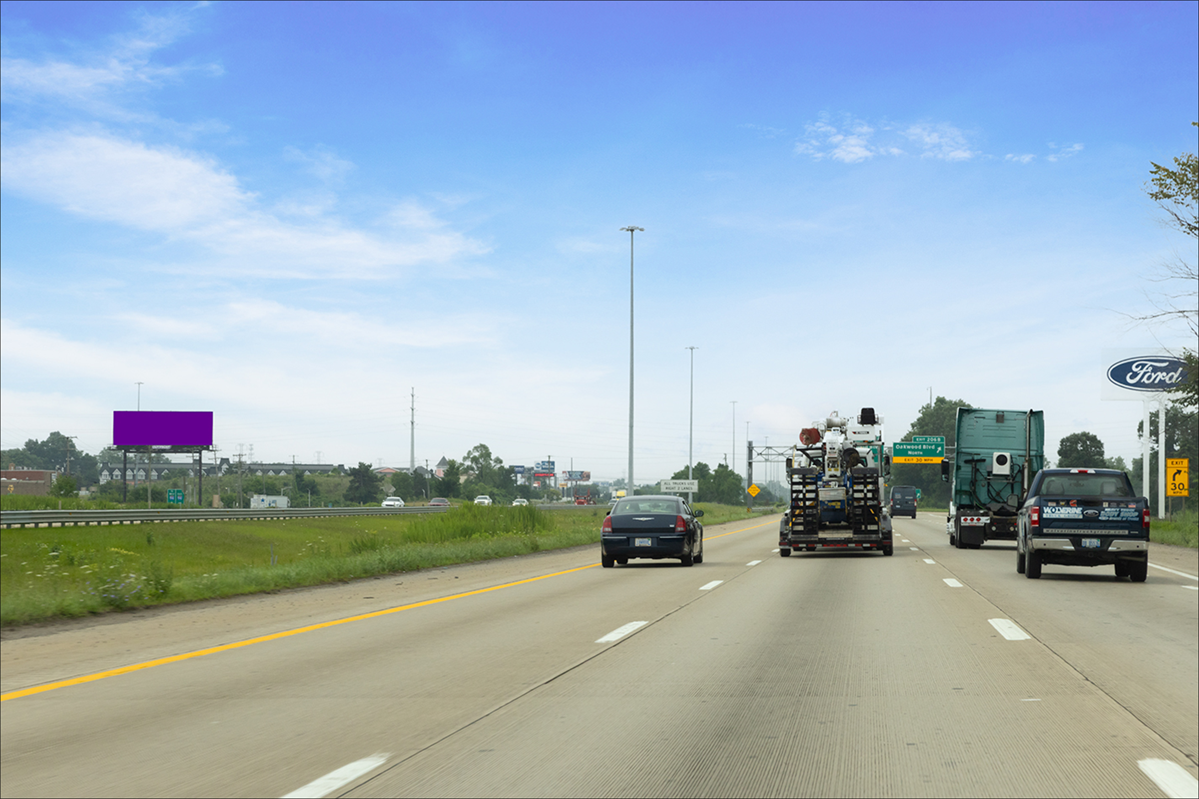 W. I-94 Fwy E/O Oakwood Blvd S/S