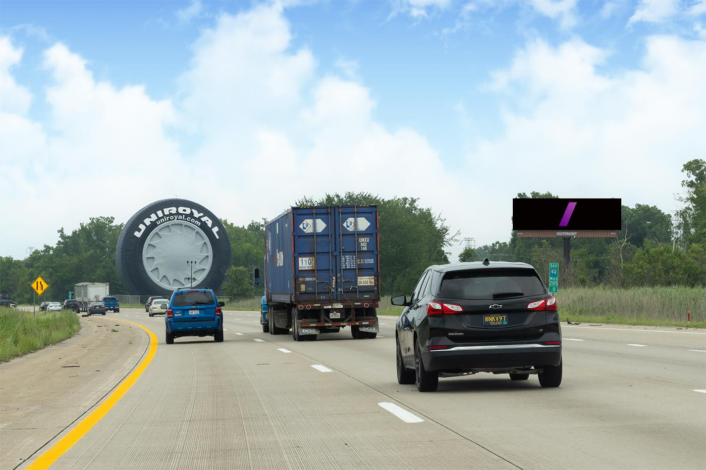 W. I-94 Fwy E/O Southfield Fwy S/S