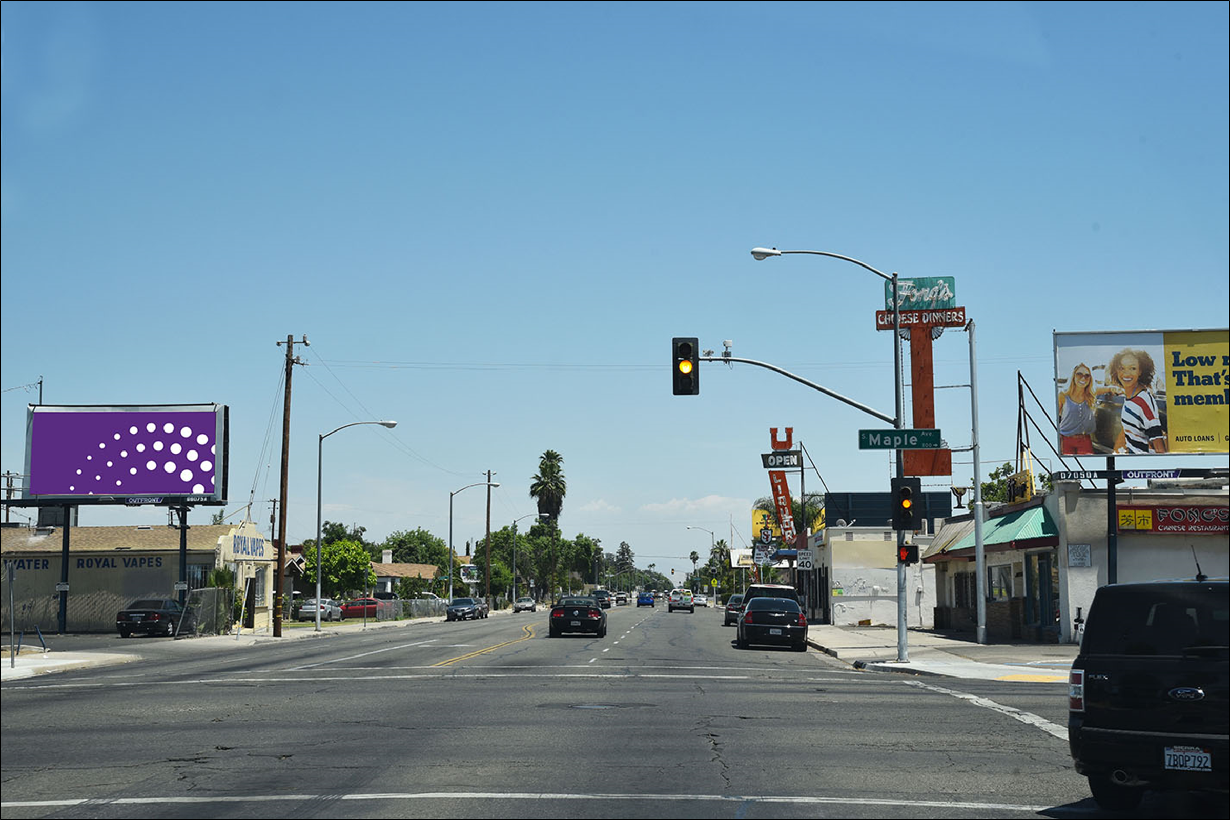 Tulare 110 ft E/O Maple N/S
