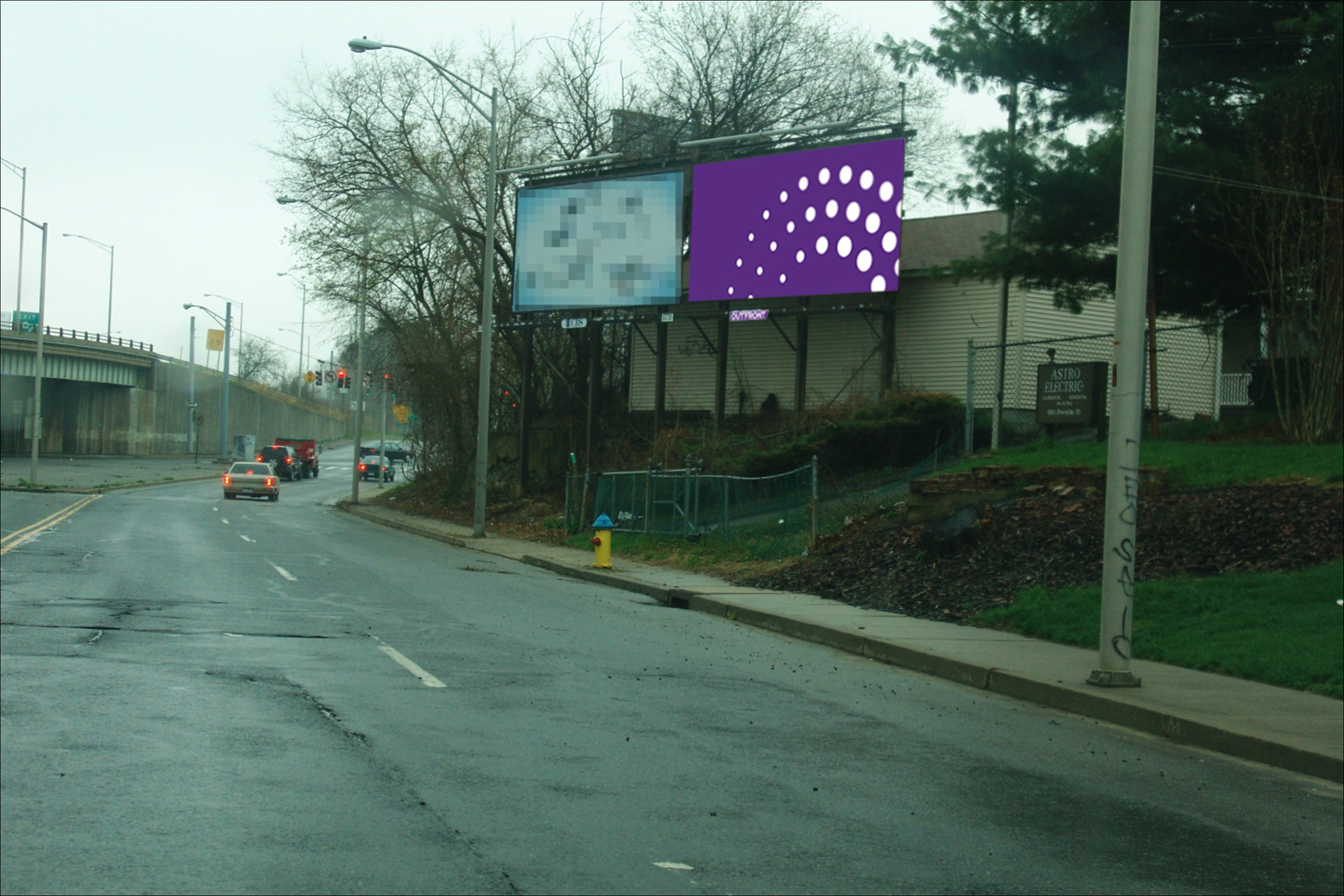 Riverside St 400 ft S/O Bank St W/S