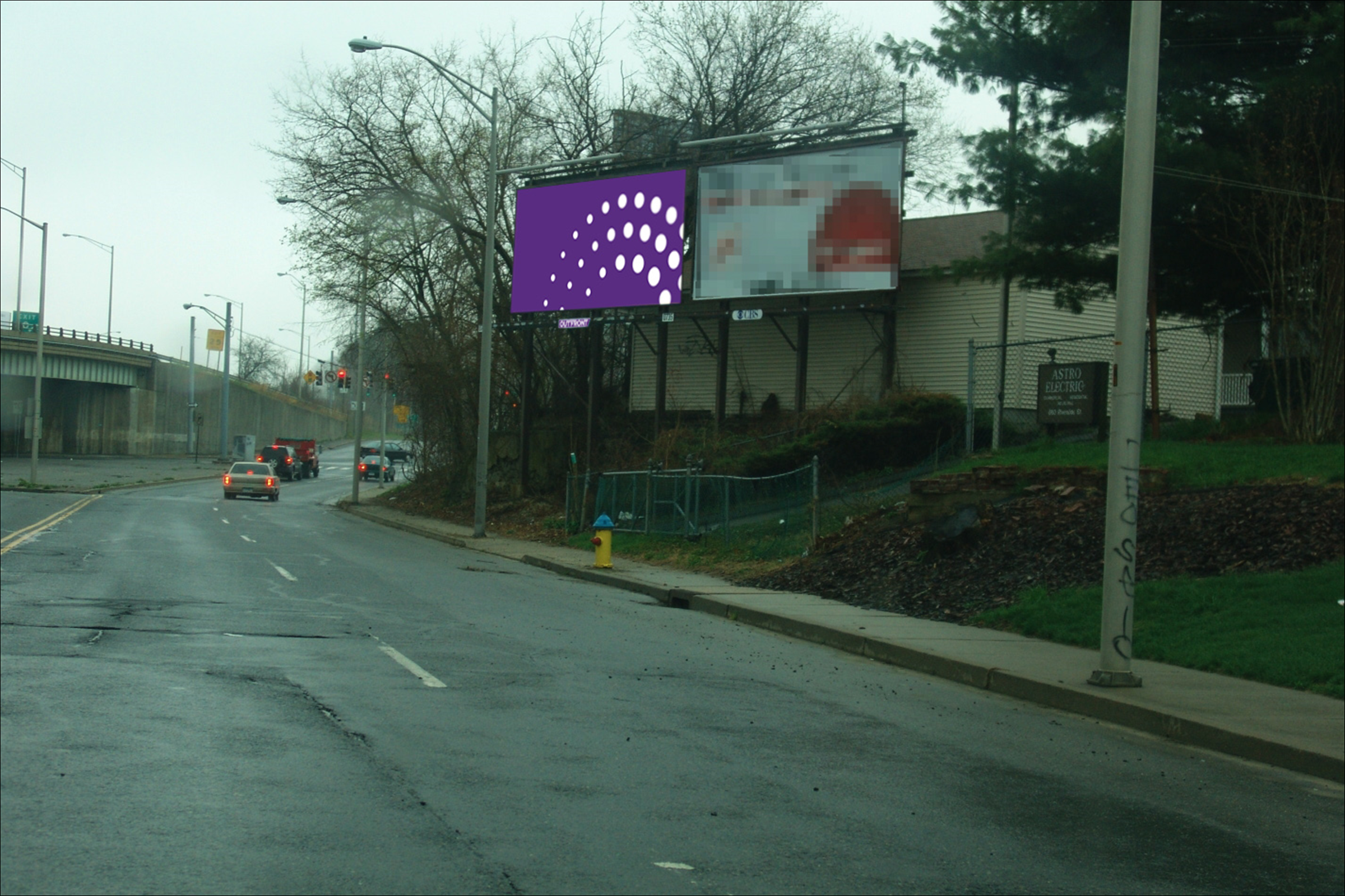 Riverside St 400 ft S/O Bank St W/S