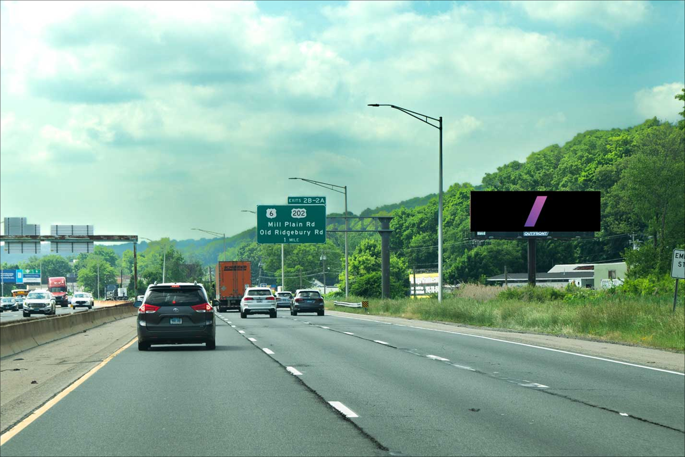 I-84 1000 ft W/O Rt 7 N/S