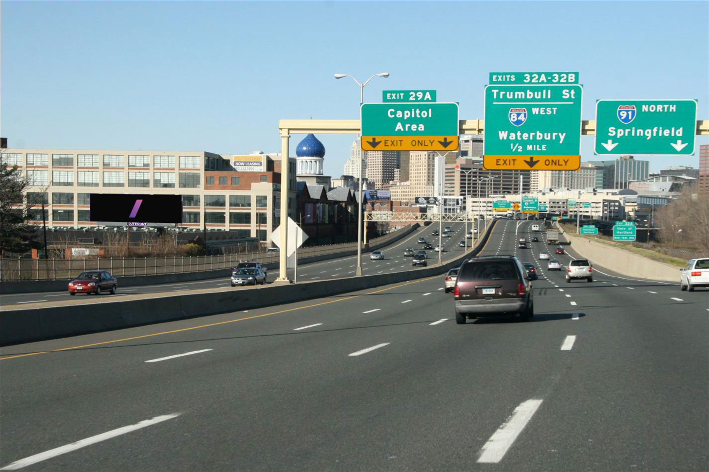 I-91 100 ft N/O Masseek St W/S