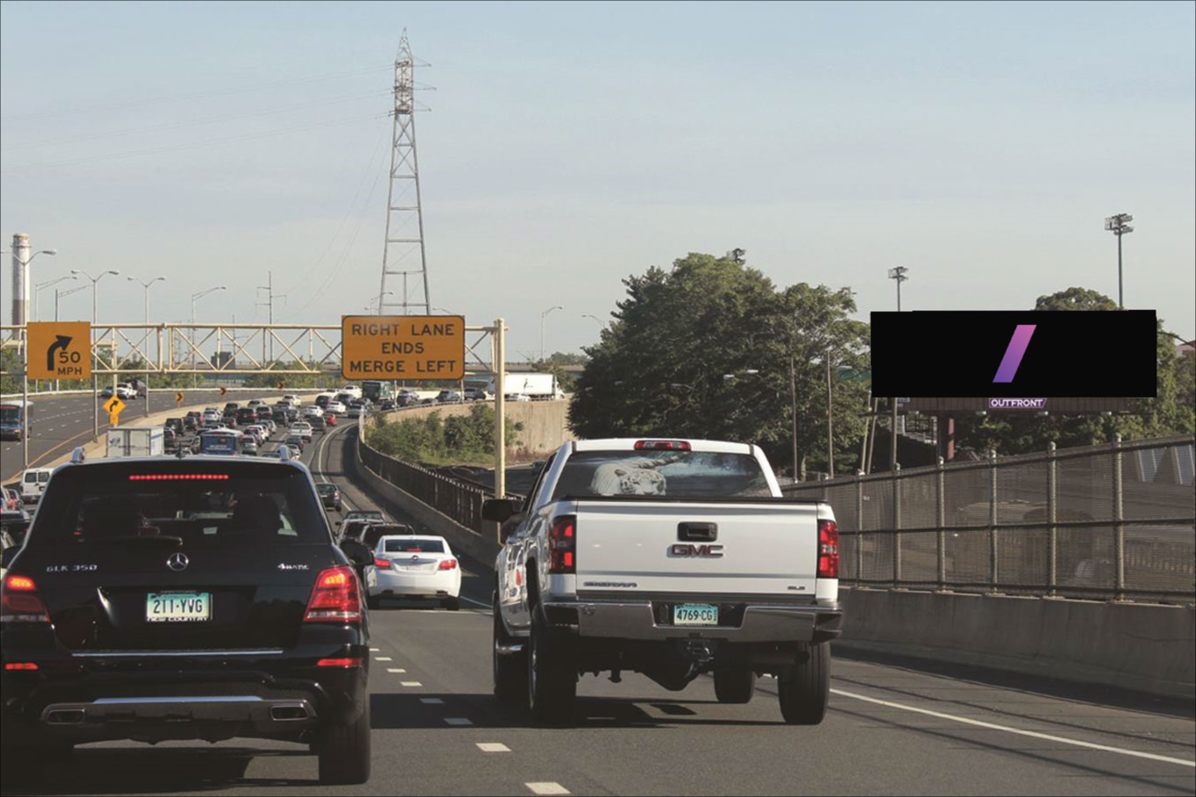 I-91 100 ft N/O Masseek St W/S