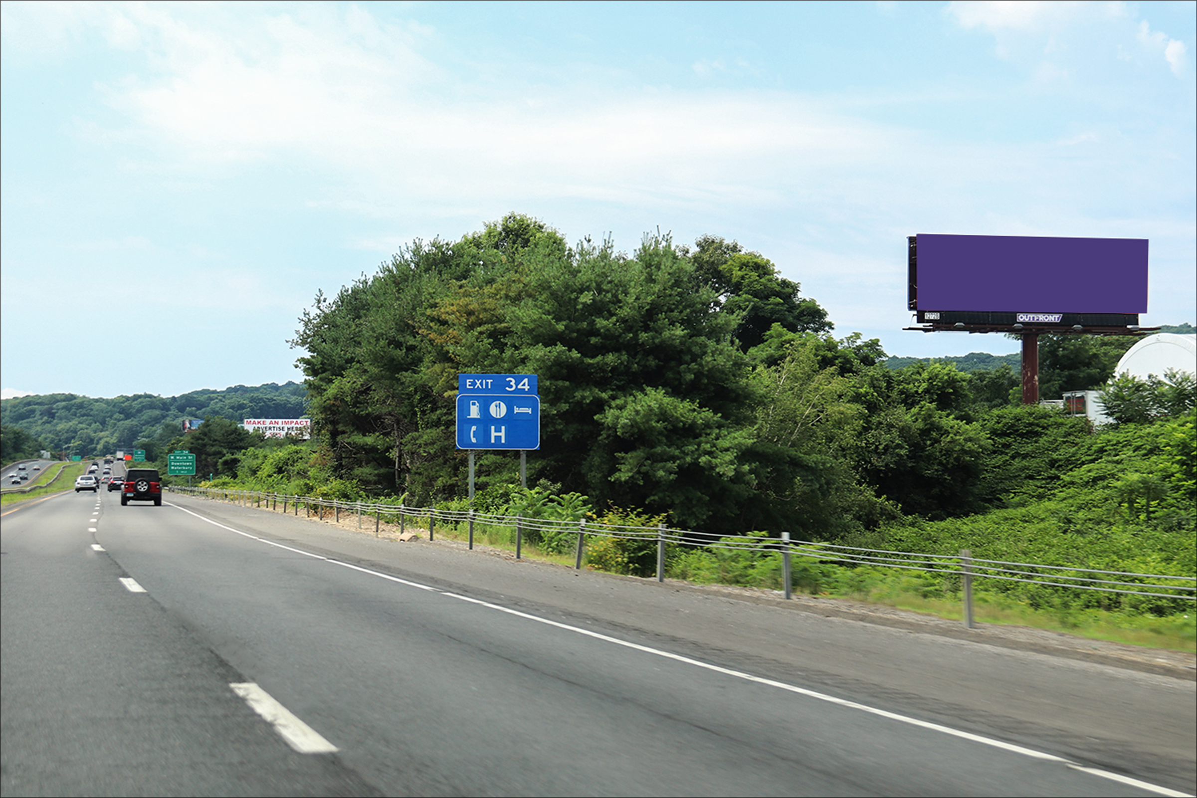 Rt 8 1300 ft S/O Huntingdon Ave W/S