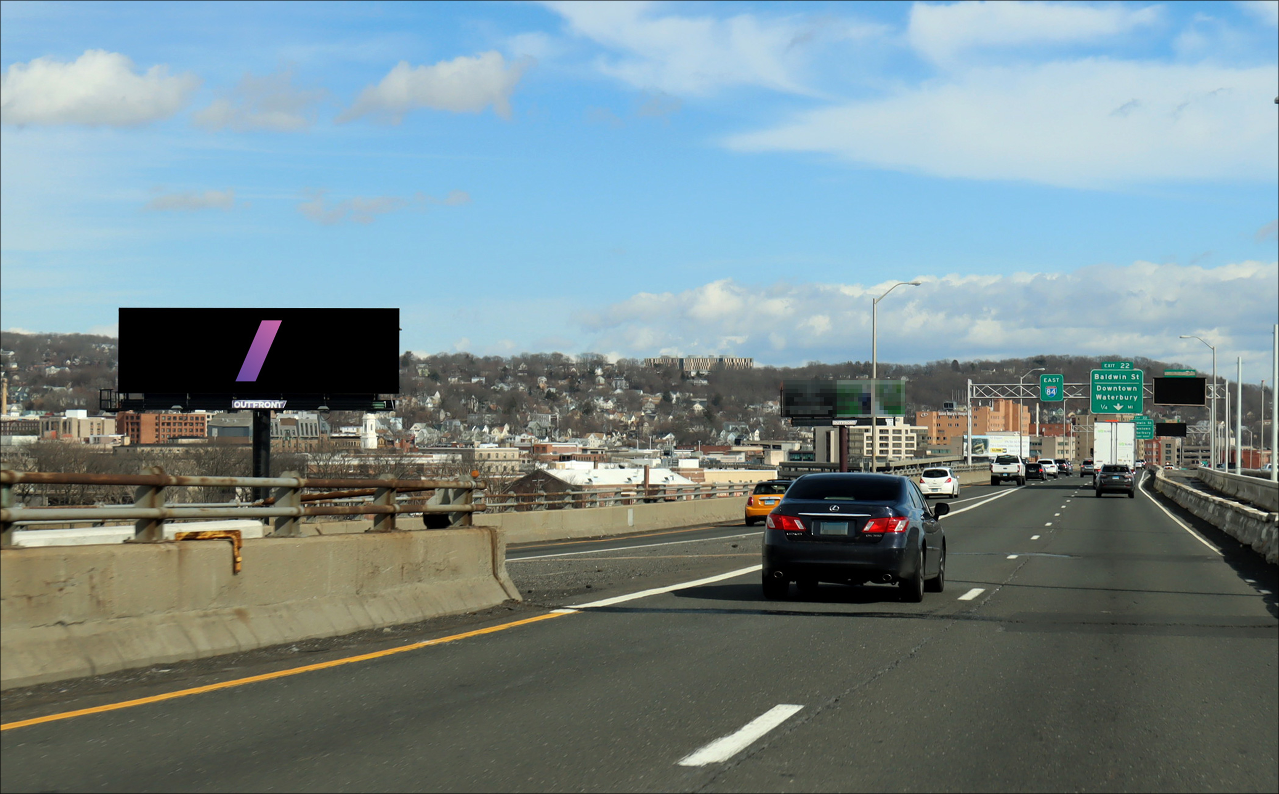 I-84 100 ft E/O Rt 8 Jct