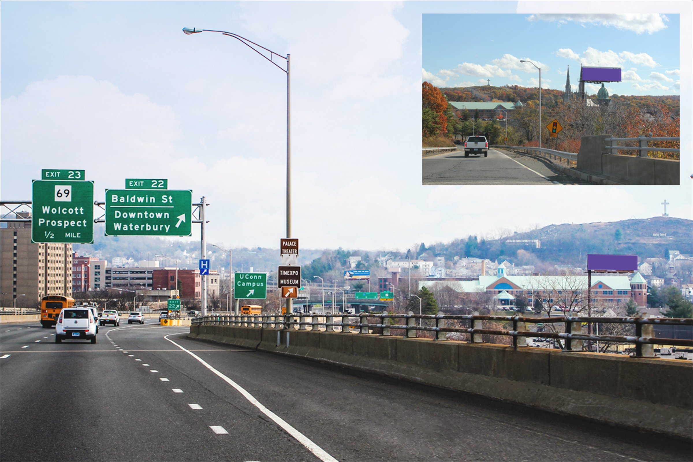 I-84 0.5 mi E/O Rt 8 S/S