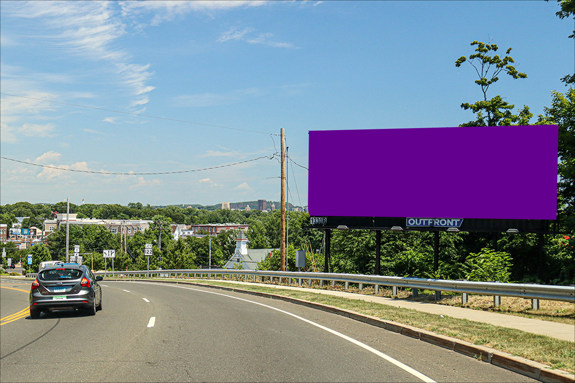 Post Rd 500 ft W/O Campbell Ave S/S
