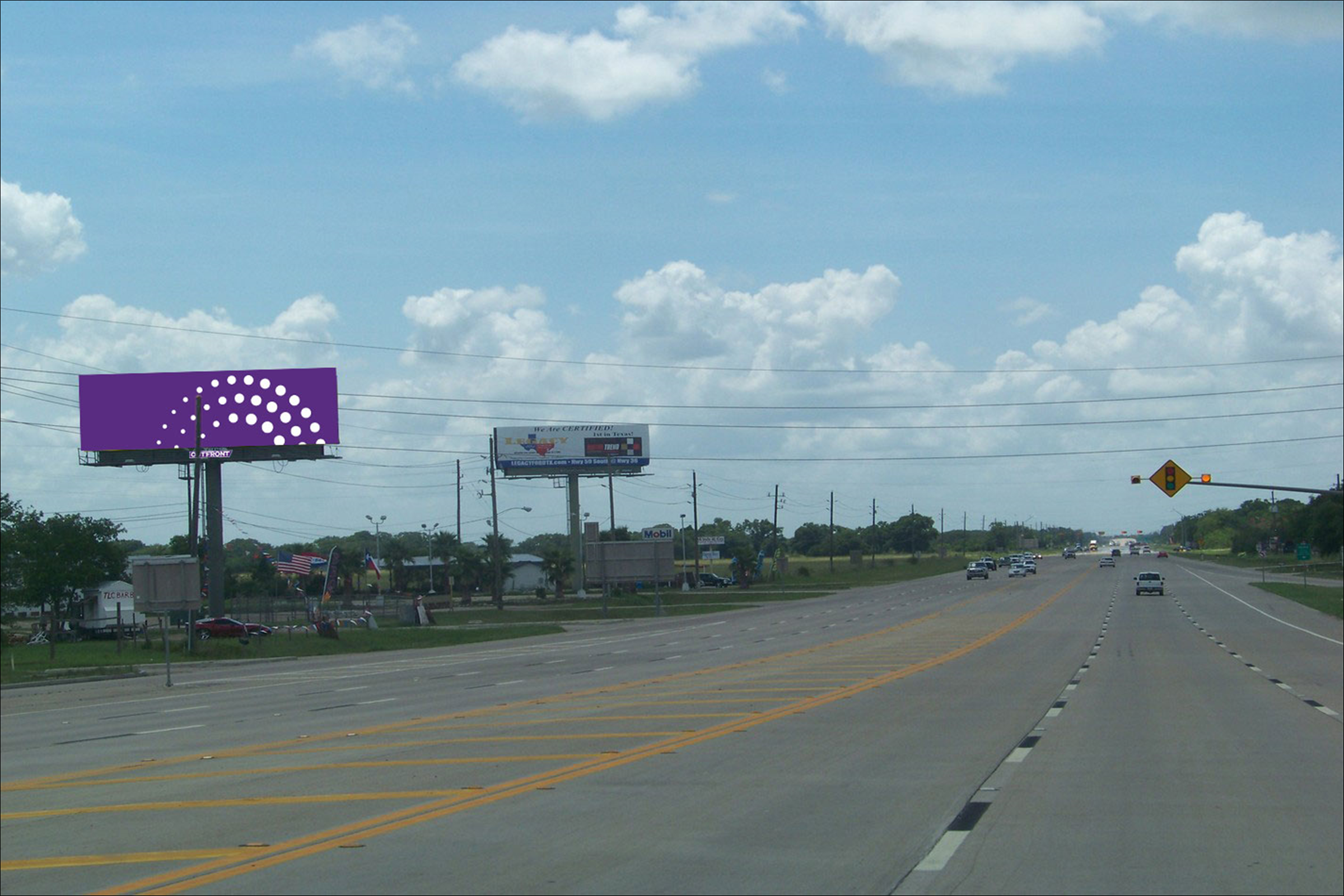 Hwy 6 1930 ft N/O Hwy 521 W/S