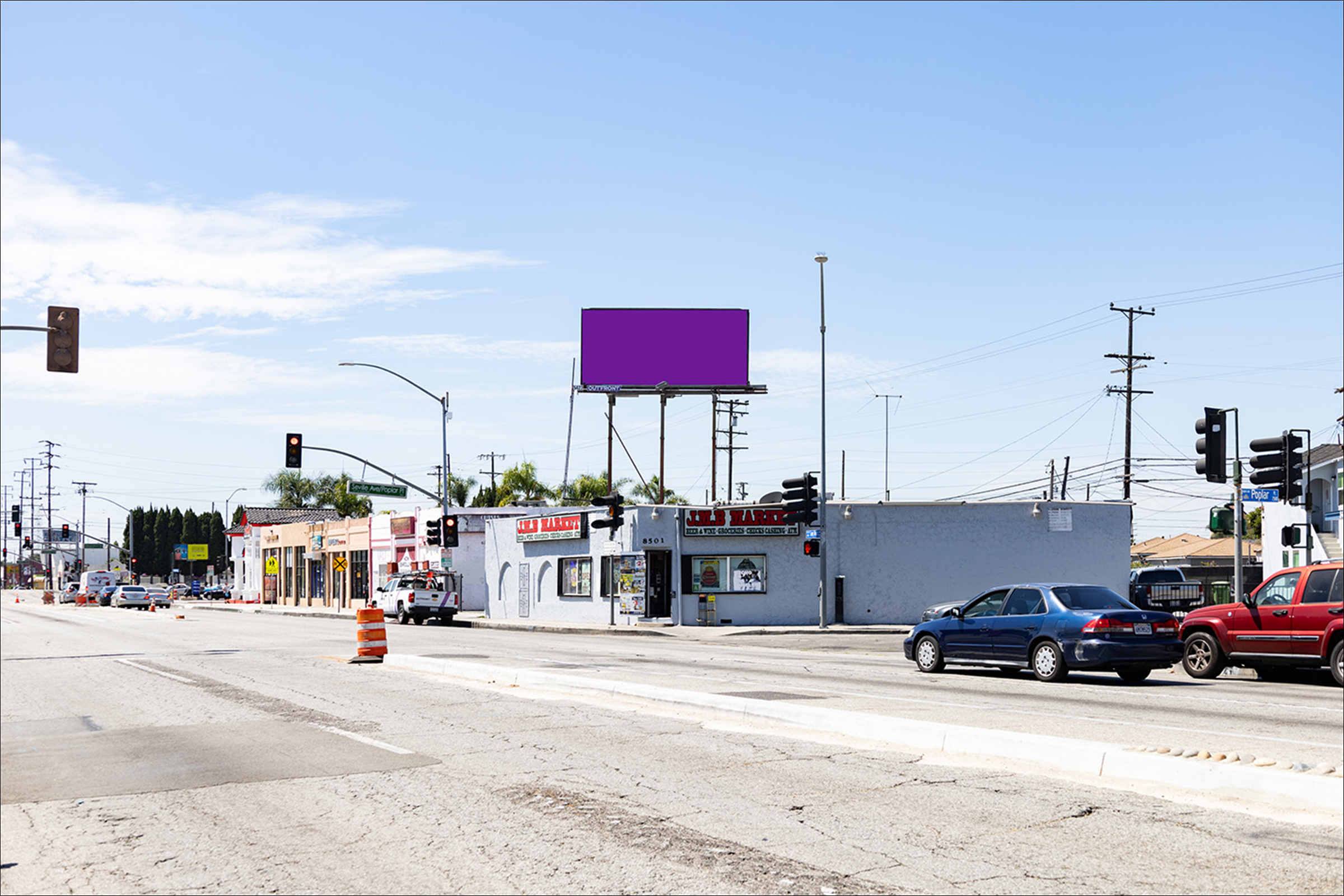 Long Beach Blvd W/L 70 S Poplar (TP)