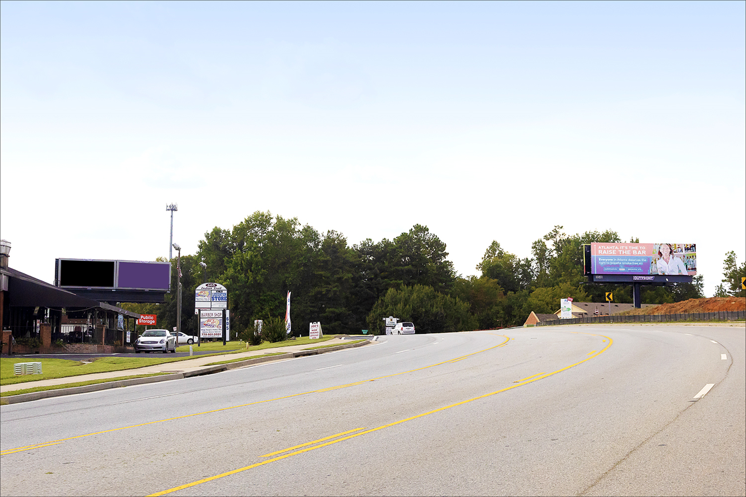 Indian Trail Rd & Exchange Pl S/S