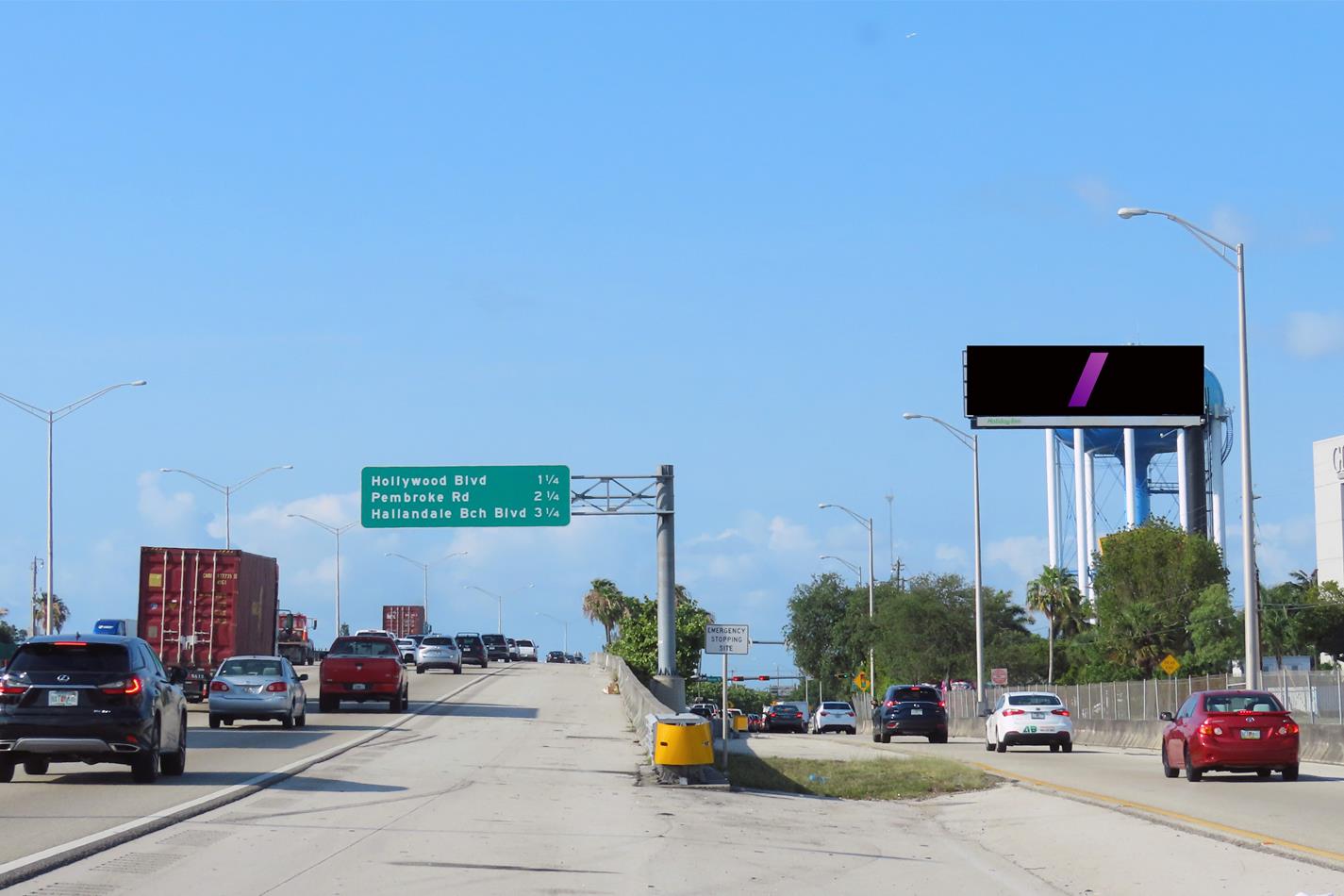 W/L I-95 600 ft N/O Sheridan St.