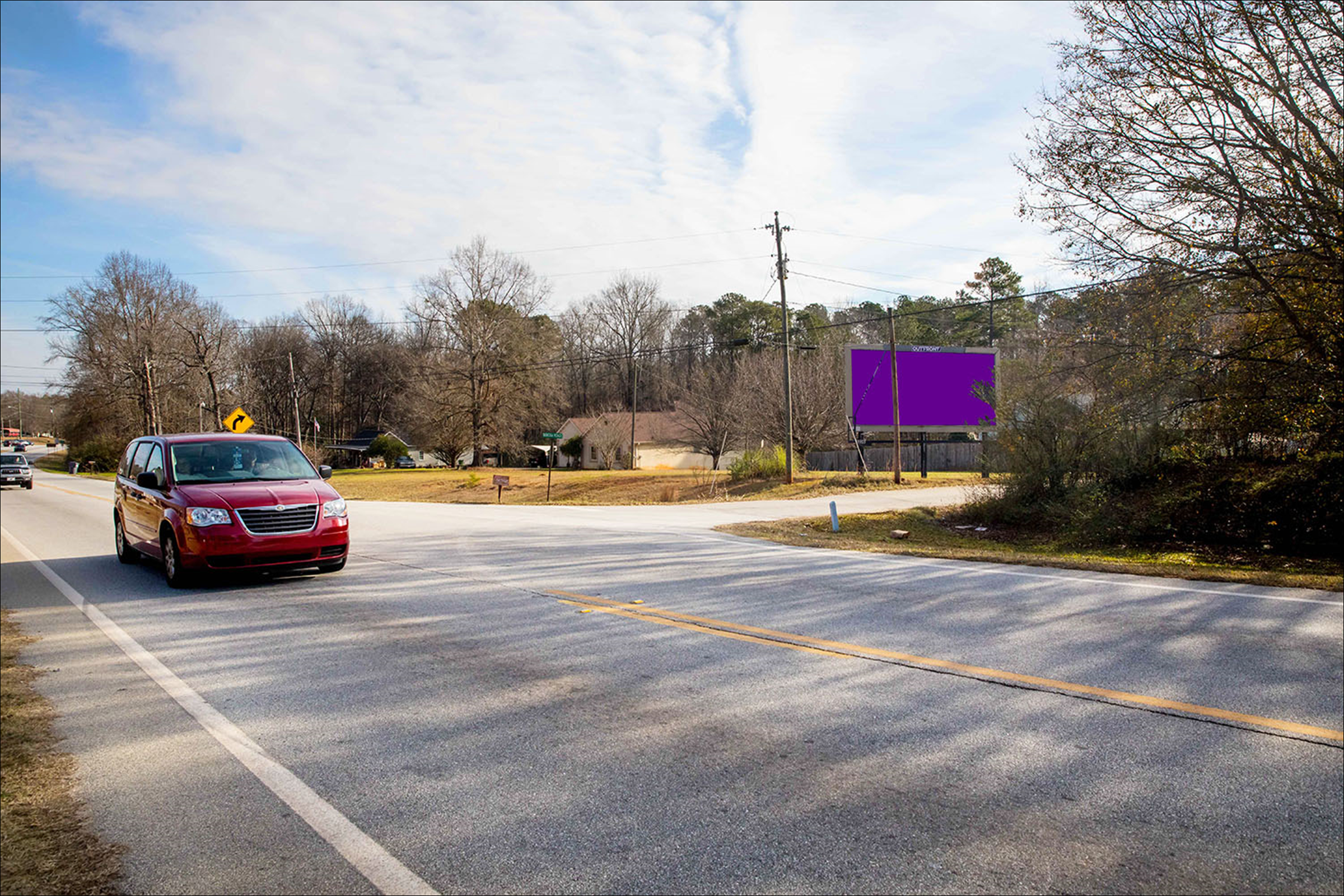 GA 81 @ Mimosa Rd S/O Porterdale C/L E/S