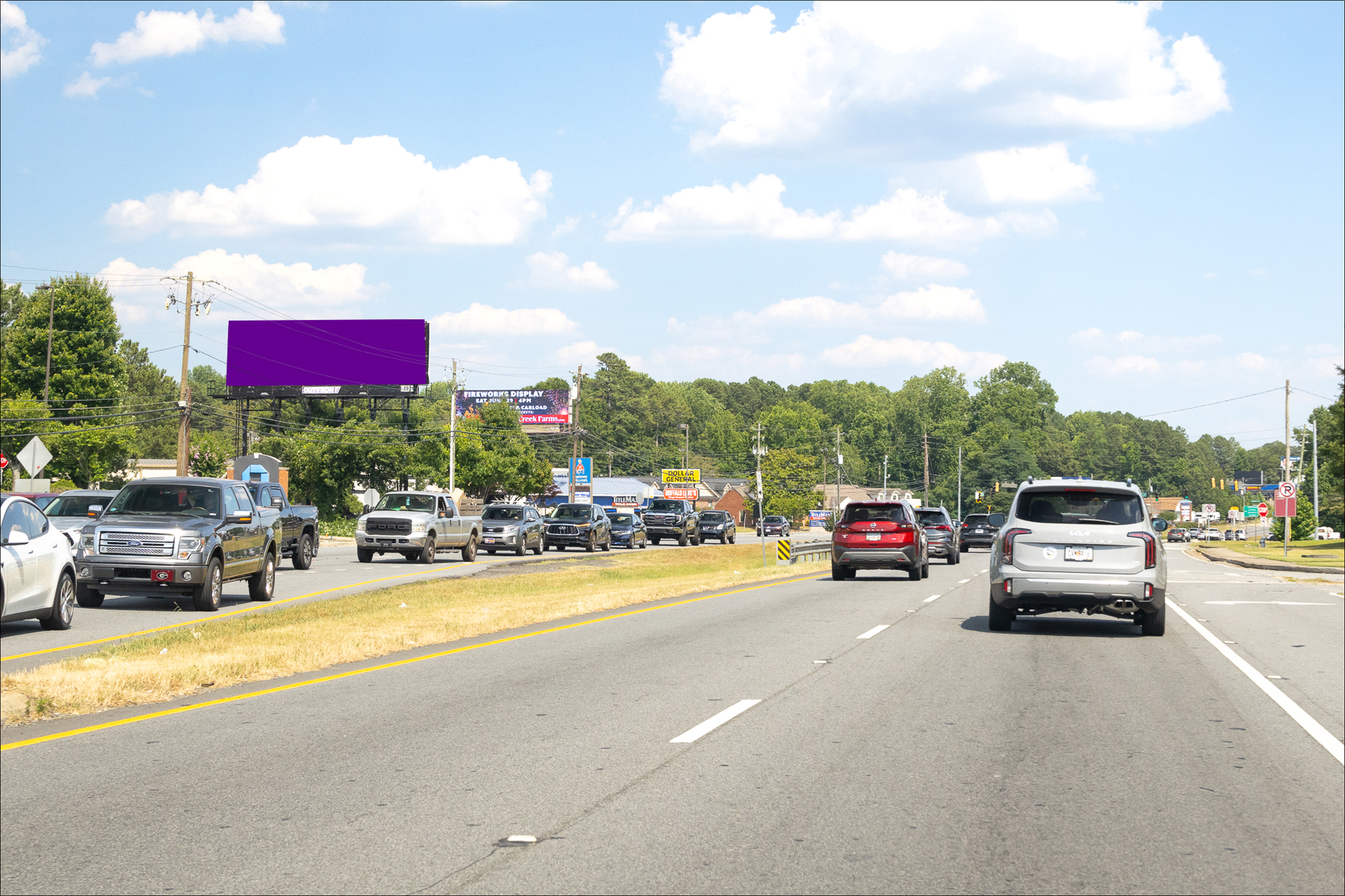N Cobb Pkwy 0.1 mi N/O Watts Dr E/S