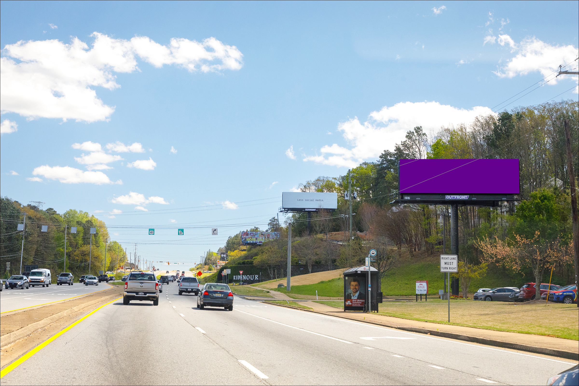 N Cobb Pkwy 500 ft S/O Barrett Pkwy W/S