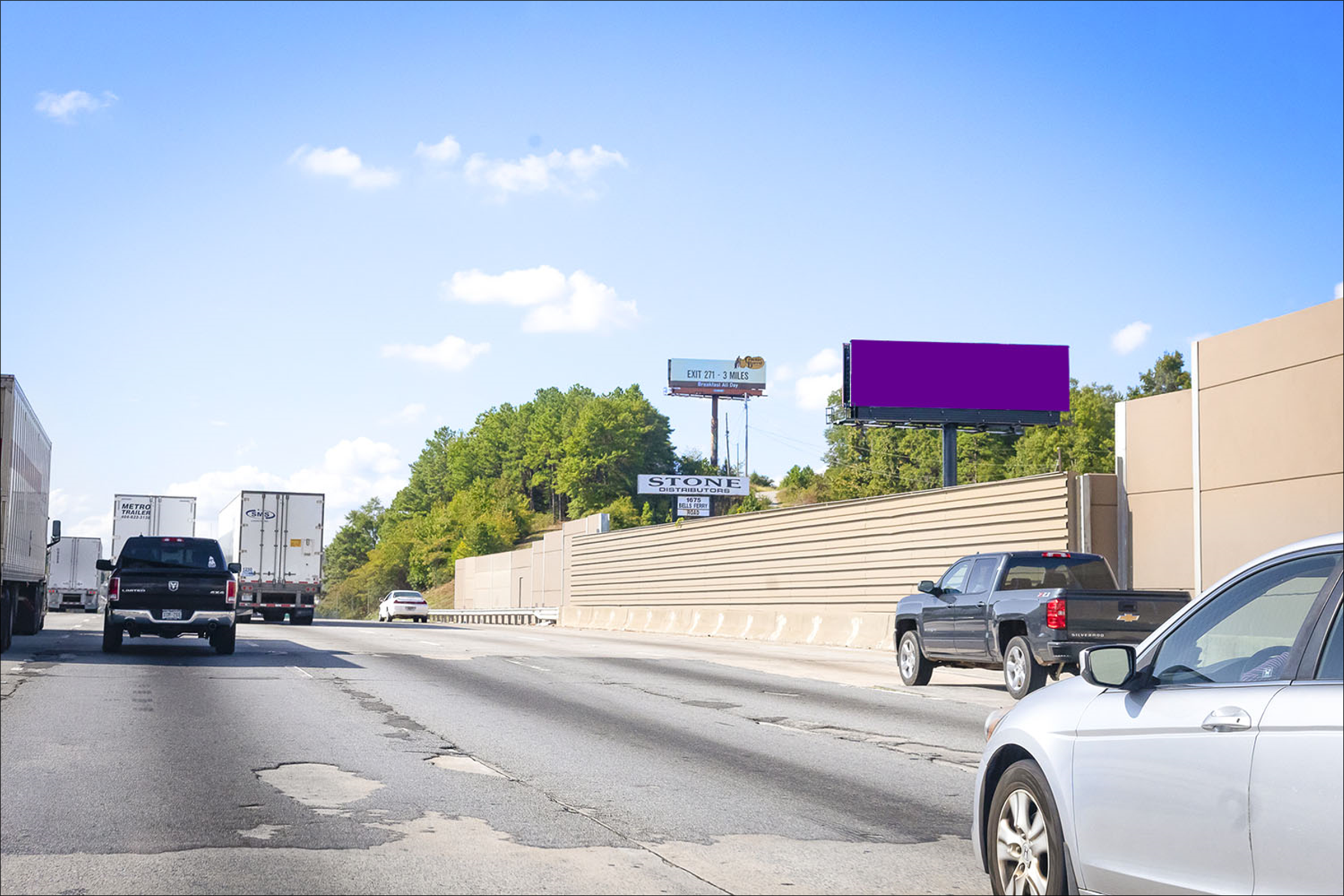 I-75N 0.8 mi S/O I-575 E/S