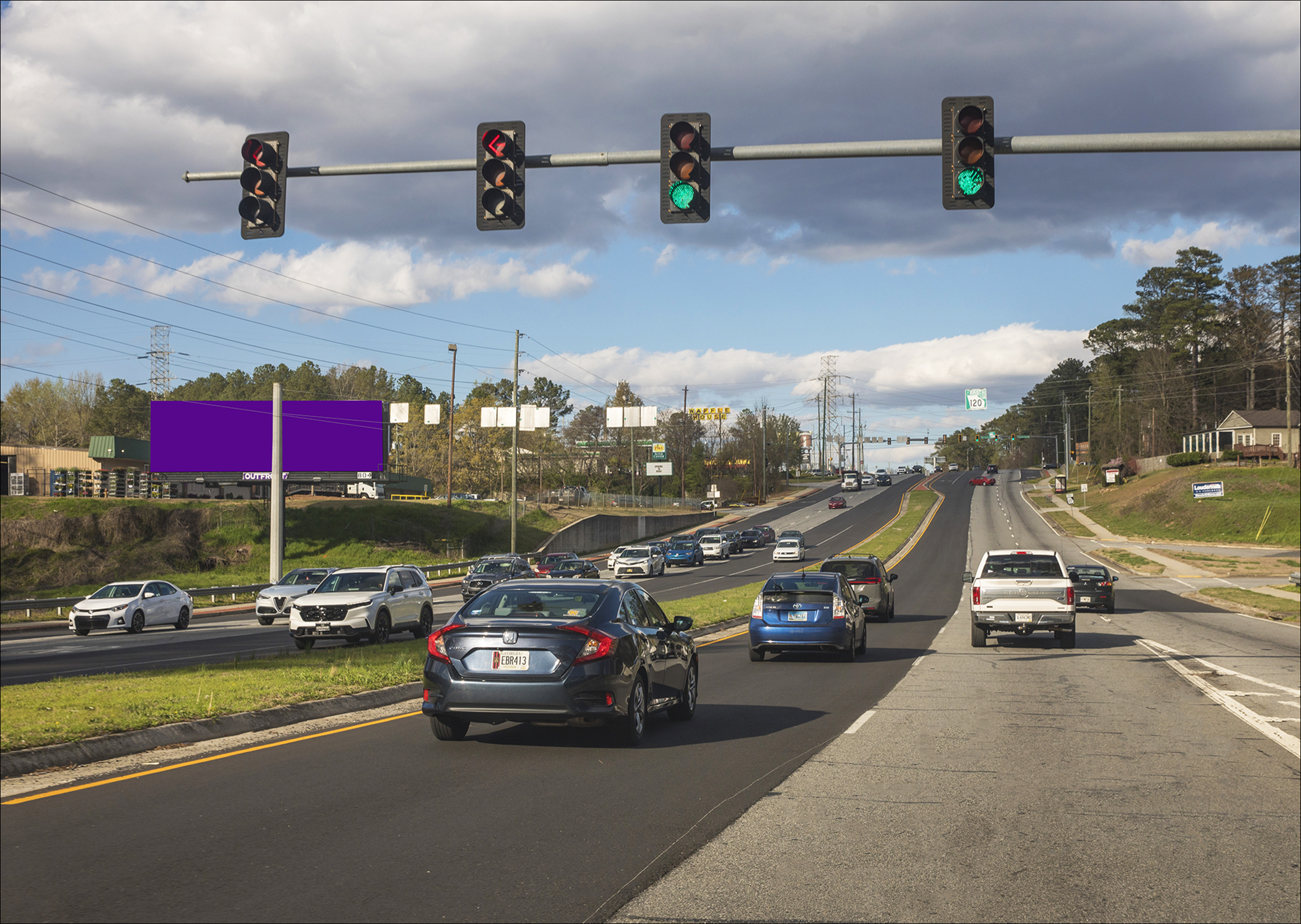 Roswell Rd(GA-120) 400 ft E/O N Marietta Pkwy N/S