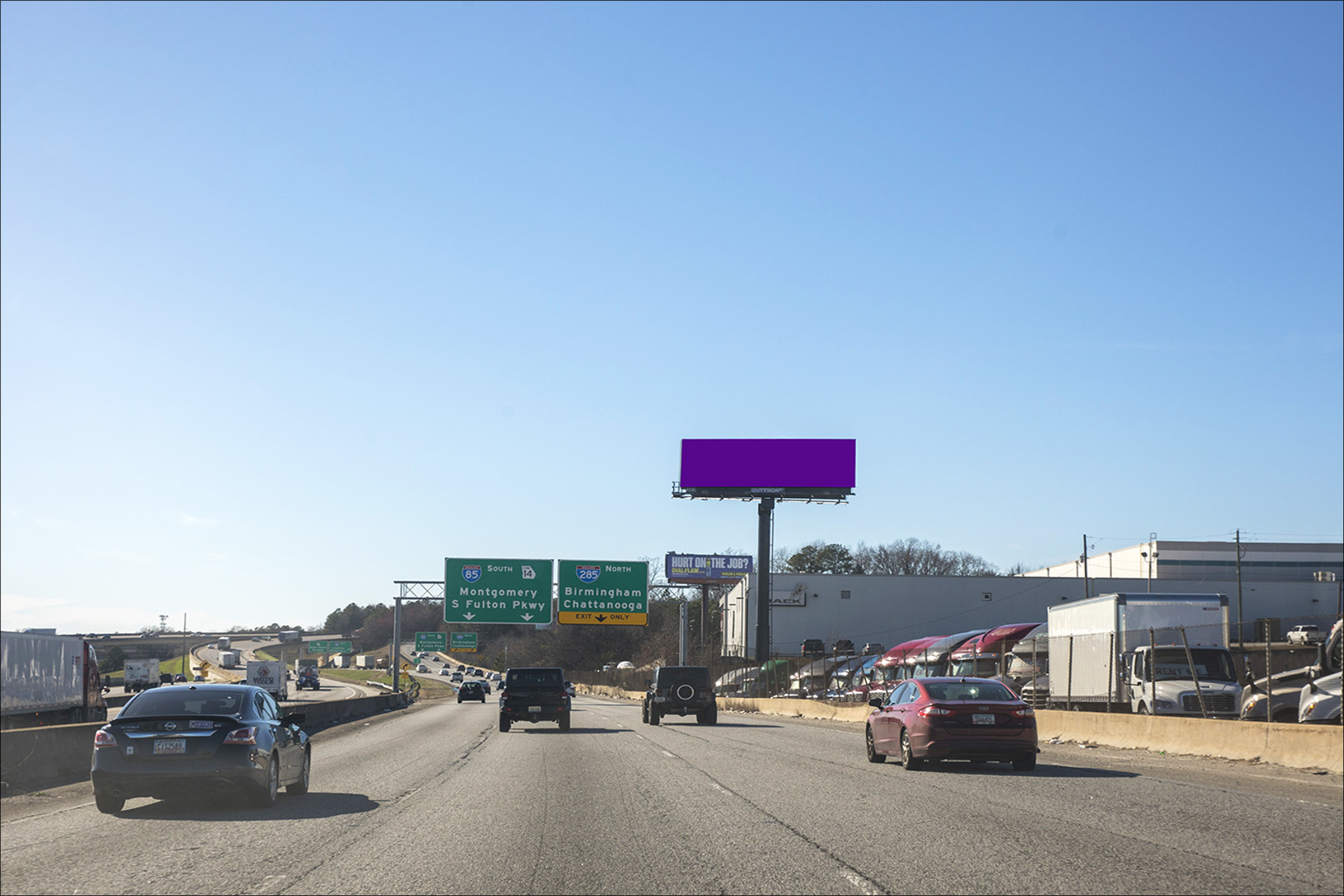 I-285/I-85S 0.25 mi W/O Old National Hwy N/S